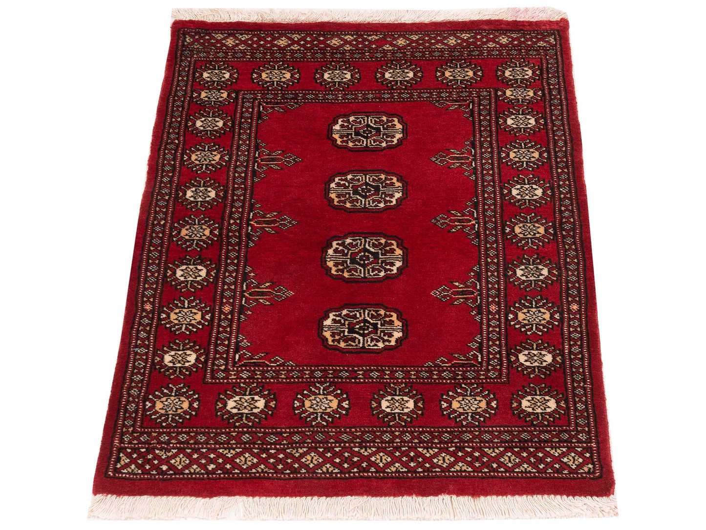 Nomad Bokhara 145537 Red Red Traditional Hand Knotted Rug