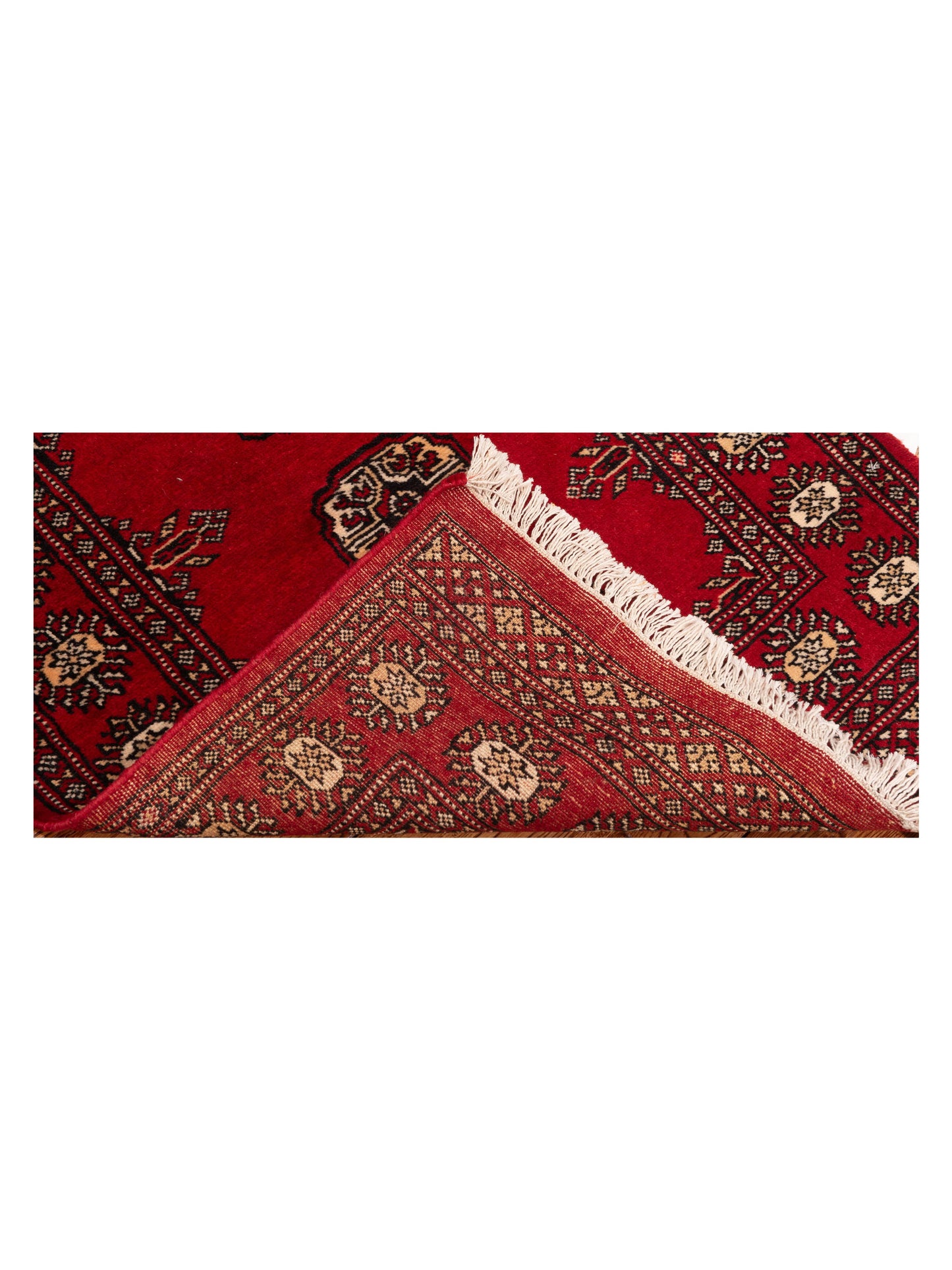 Nomad Bokhara 145537 Red Red Traditional Hand Knotted Rug