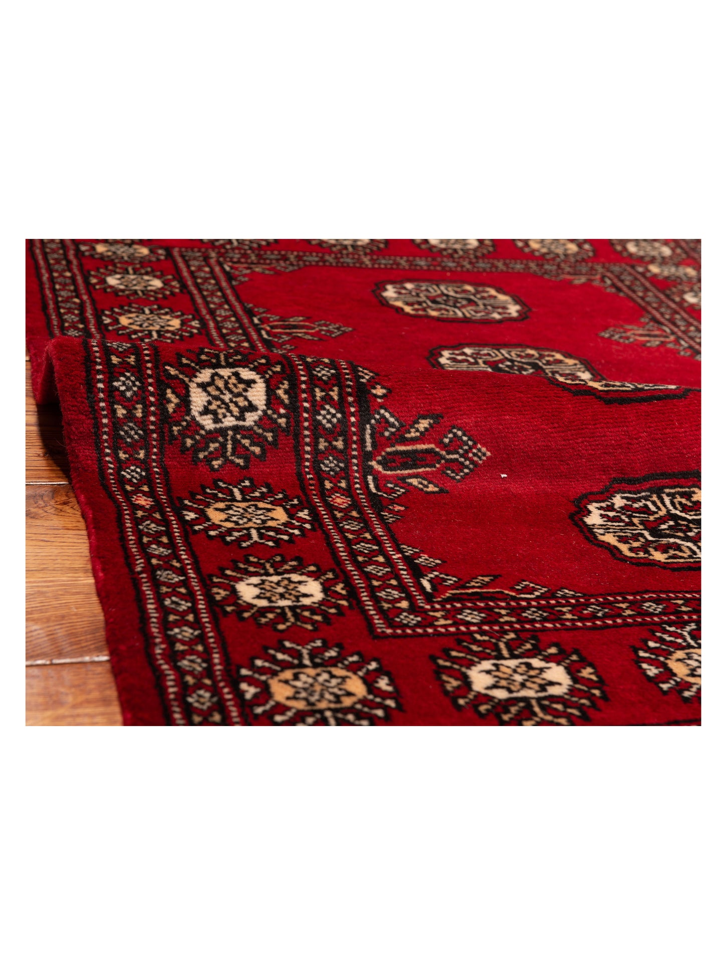 Nomad Bokhara 145537 Red Red Traditional Hand Knotted Rug