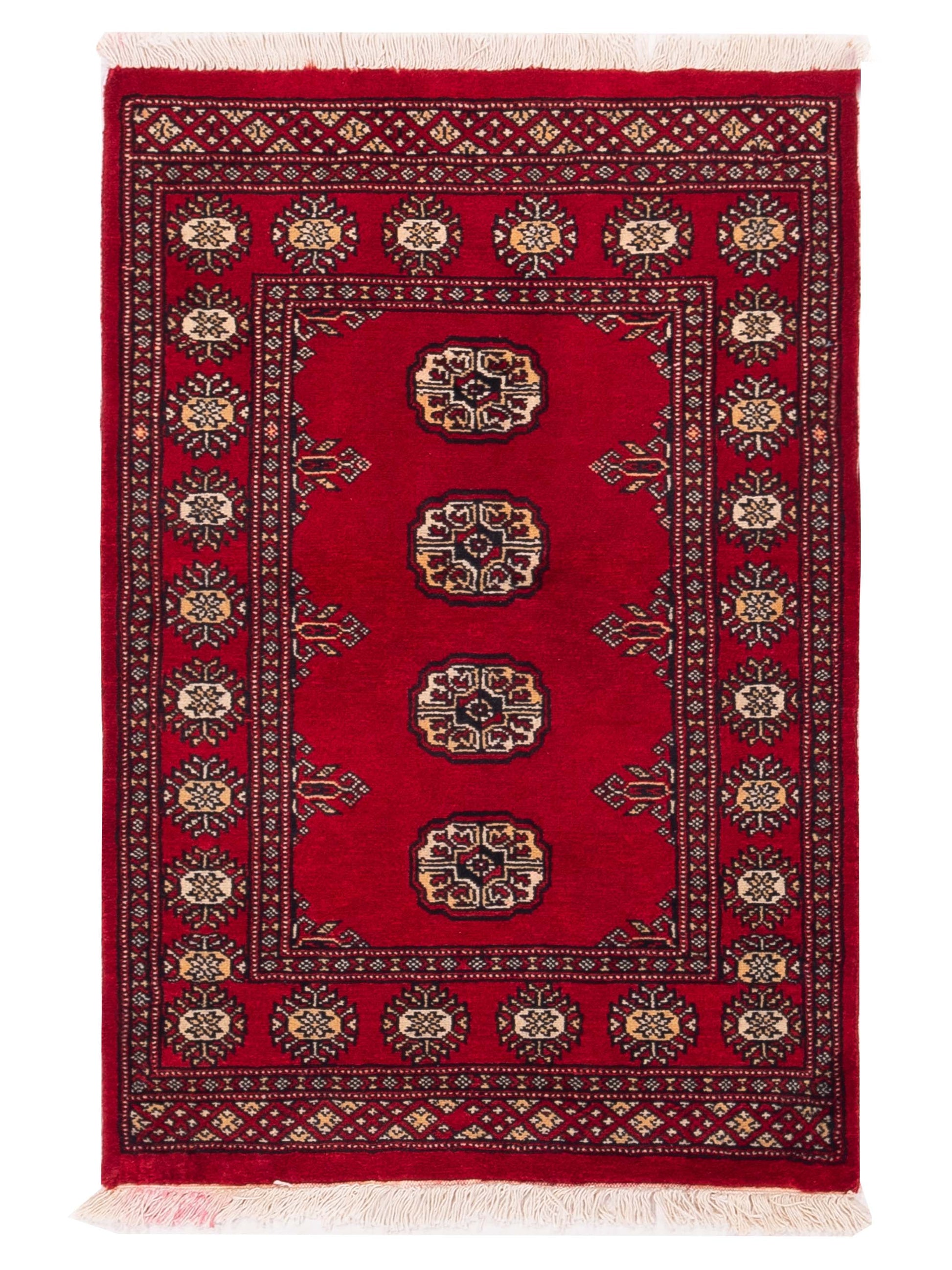 Nomad Bokhara 145537 Red Traditional Hand Knotted Rug