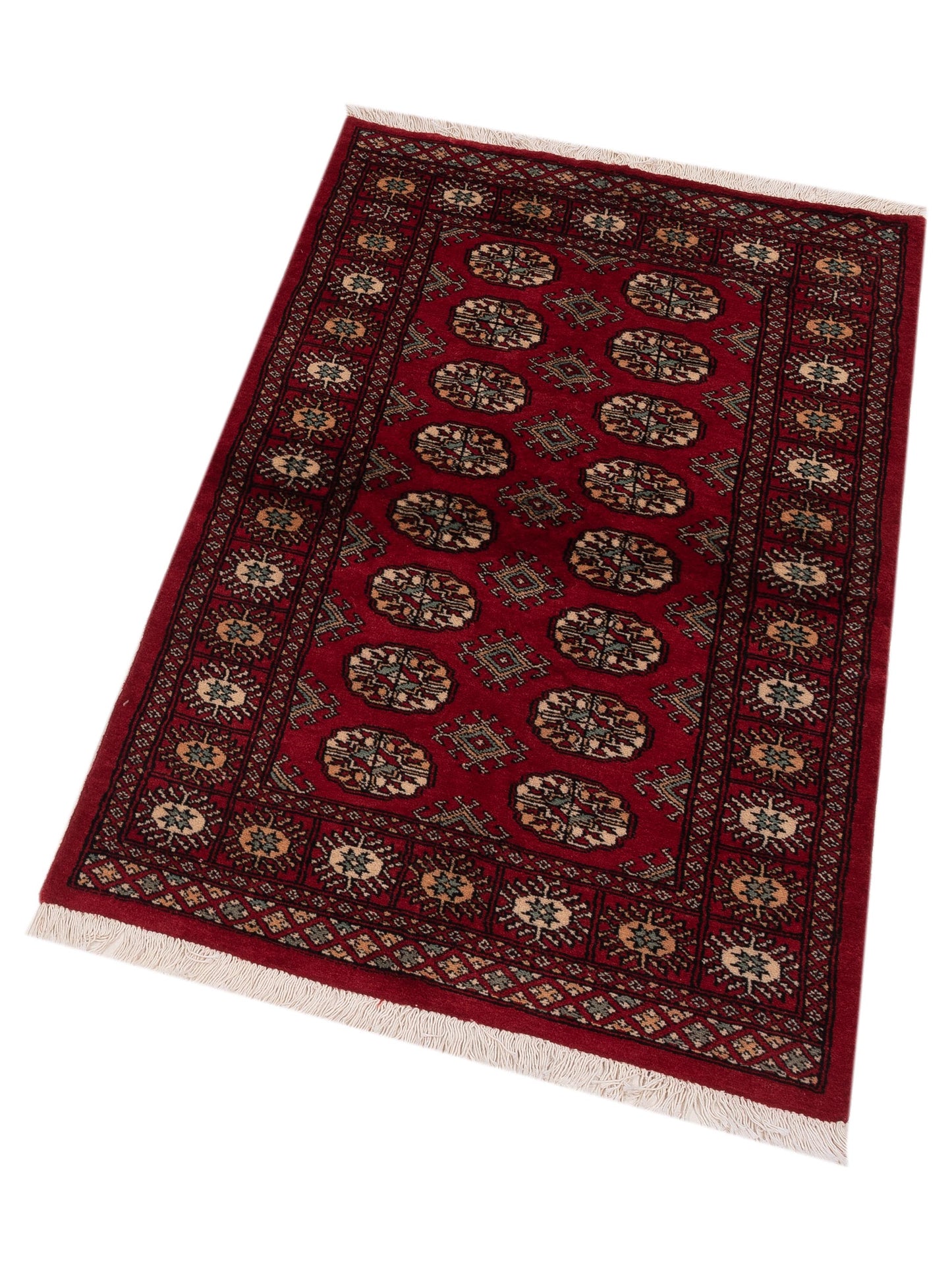 Nomad Bokhara 145570 Red Red Traditional Hand Knotted Rug