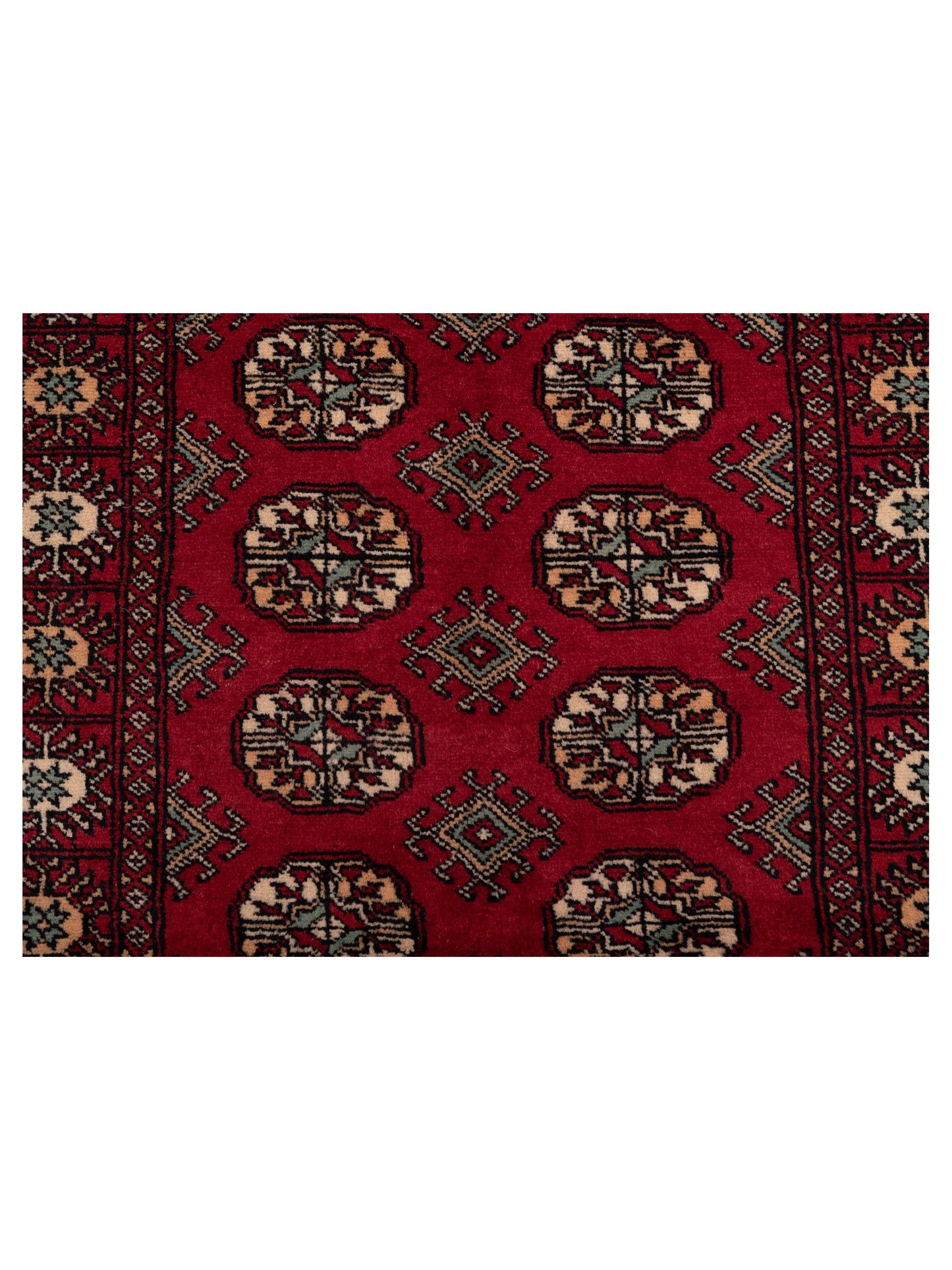 Nomad Bokhara 145570 Red Red Traditional Hand Knotted Rug