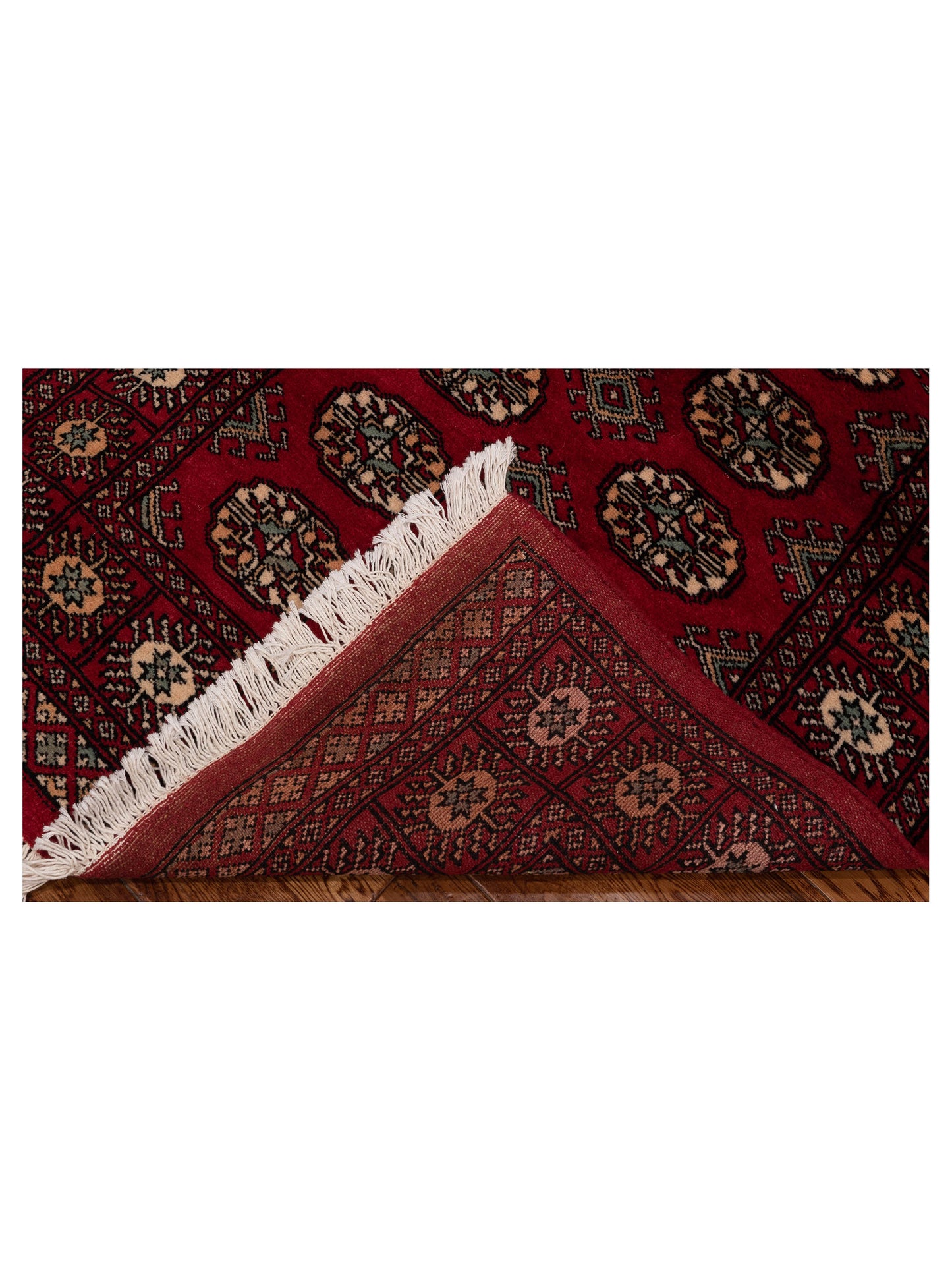 Nomad Bokhara 145570 Red Red Traditional Hand Knotted Rug