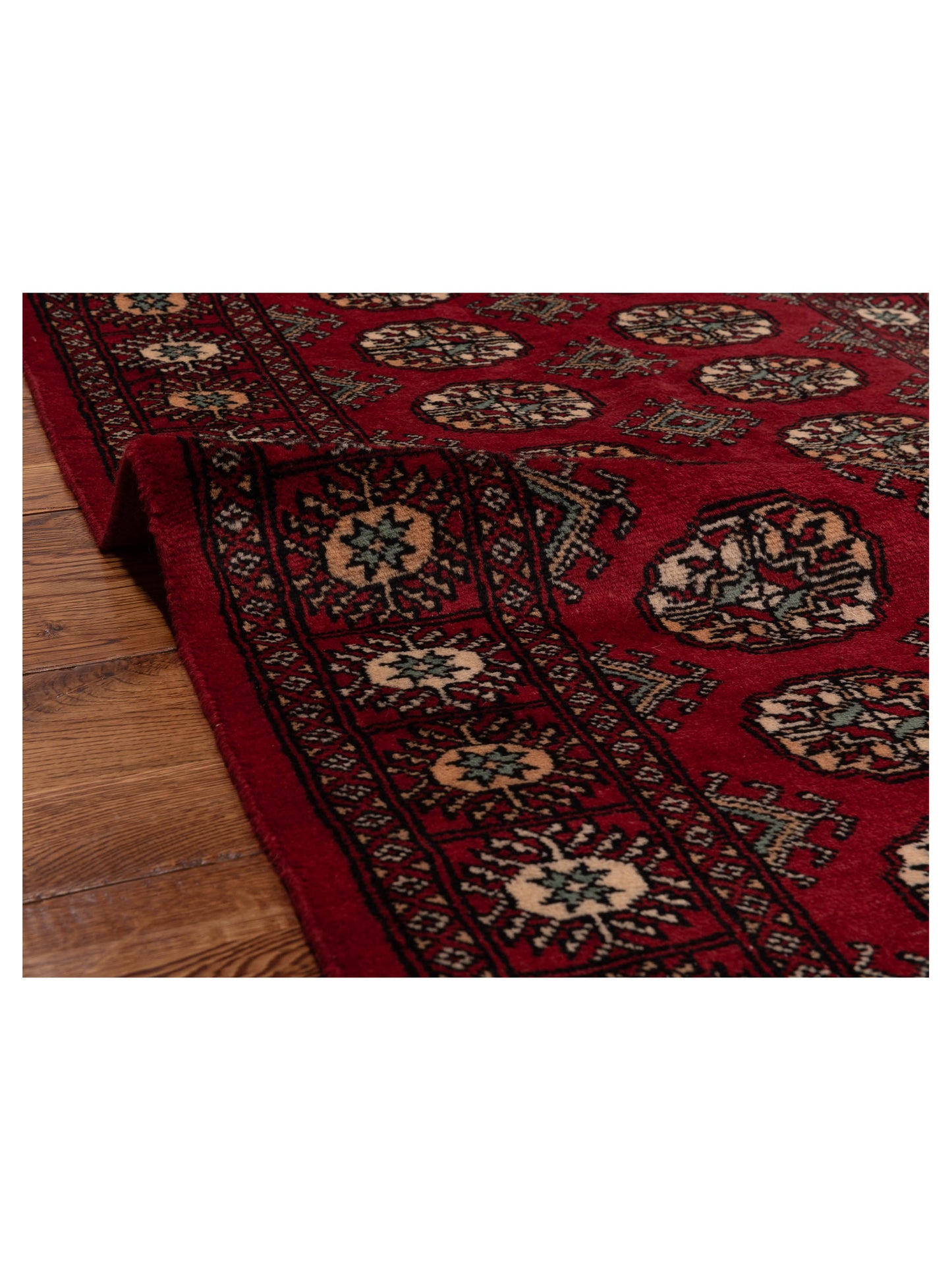 Nomad Bokhara 145570 Red Red Traditional Hand Knotted Rug