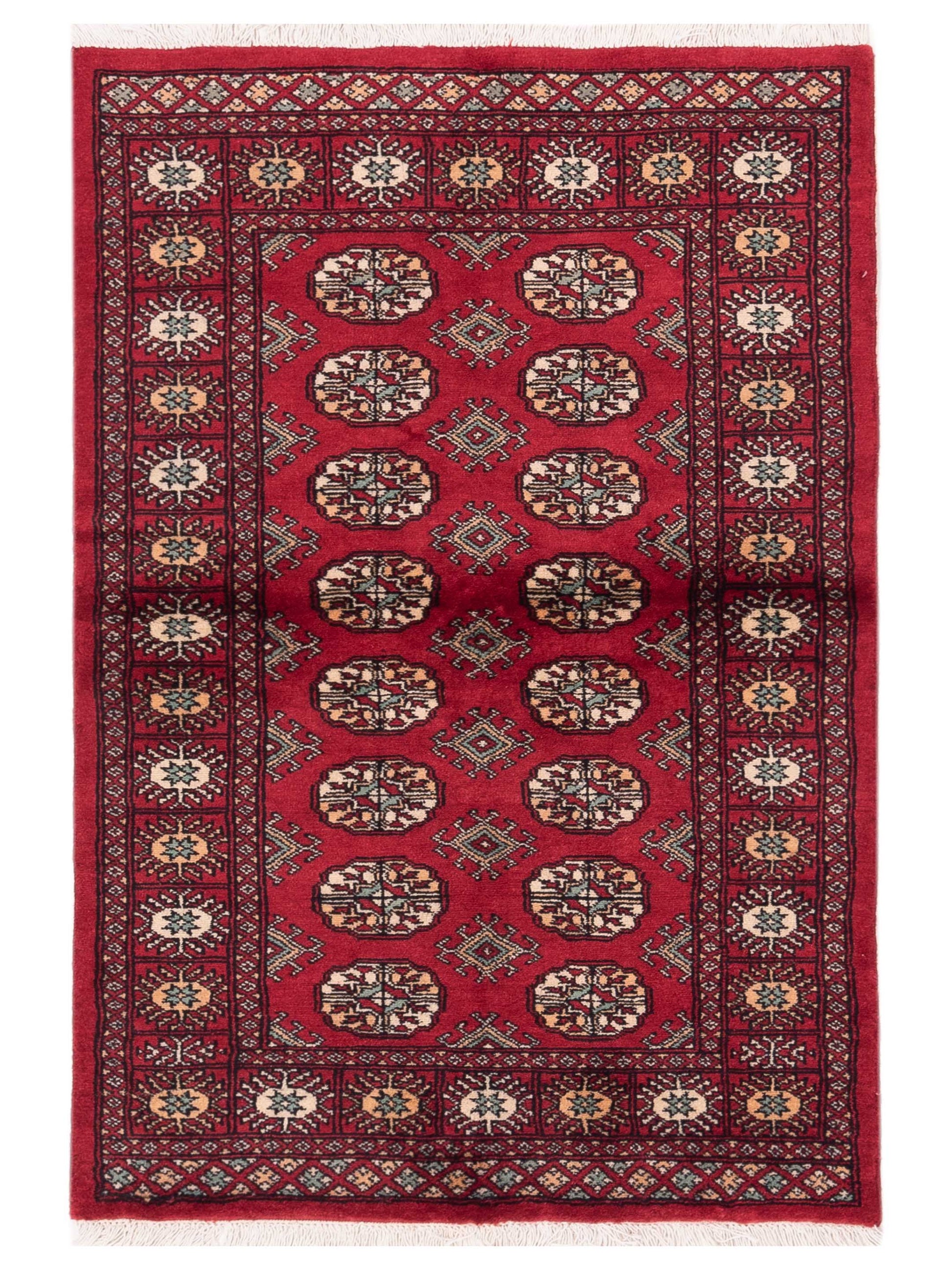 Nomad Bokhara 145570 Red Traditional Hand Knotted Rug