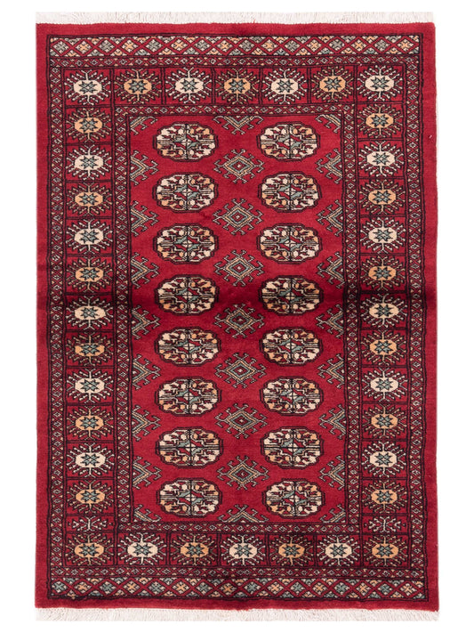 Nomad Bokhara 145570 Red Traditional Hand Knotted Rug