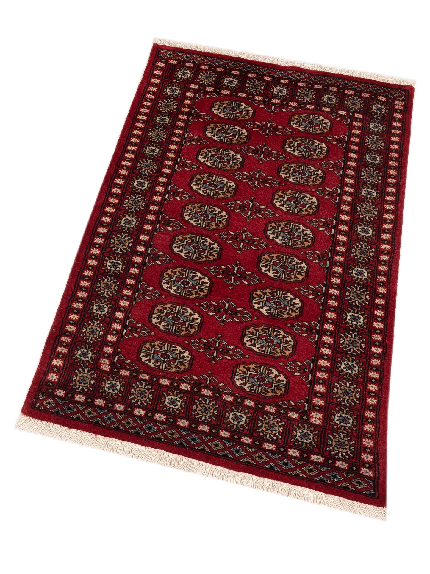 Nomad Bokhara 145575 Red Red Traditional Hand Knotted Rug