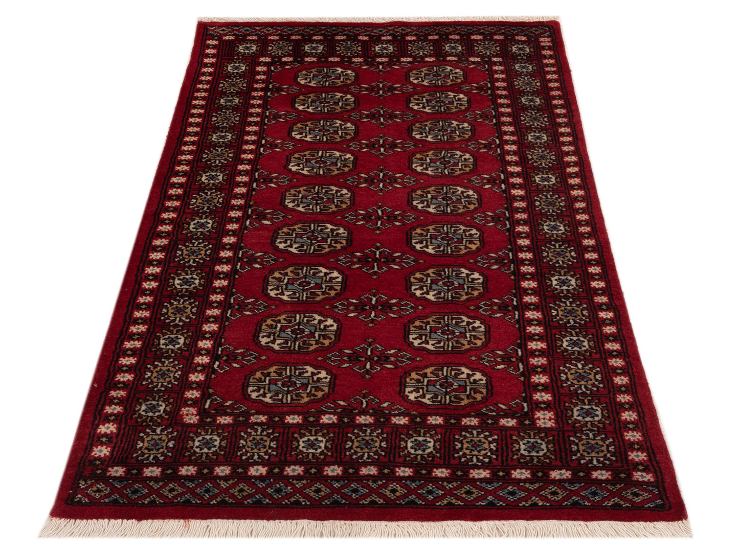 Nomad Bokhara 145575 Red Red Traditional Hand Knotted Rug