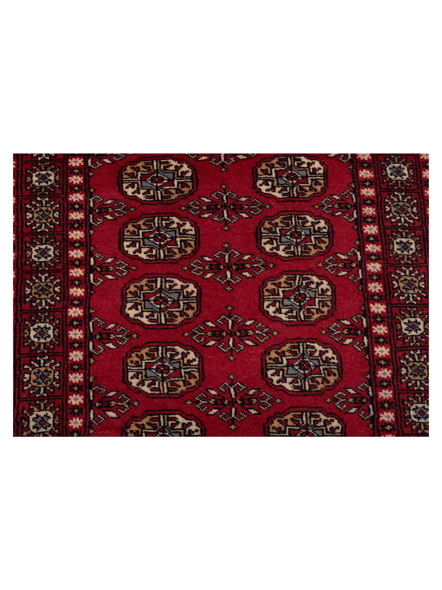 Nomad Bokhara 145575 Red Red Traditional Hand Knotted Rug