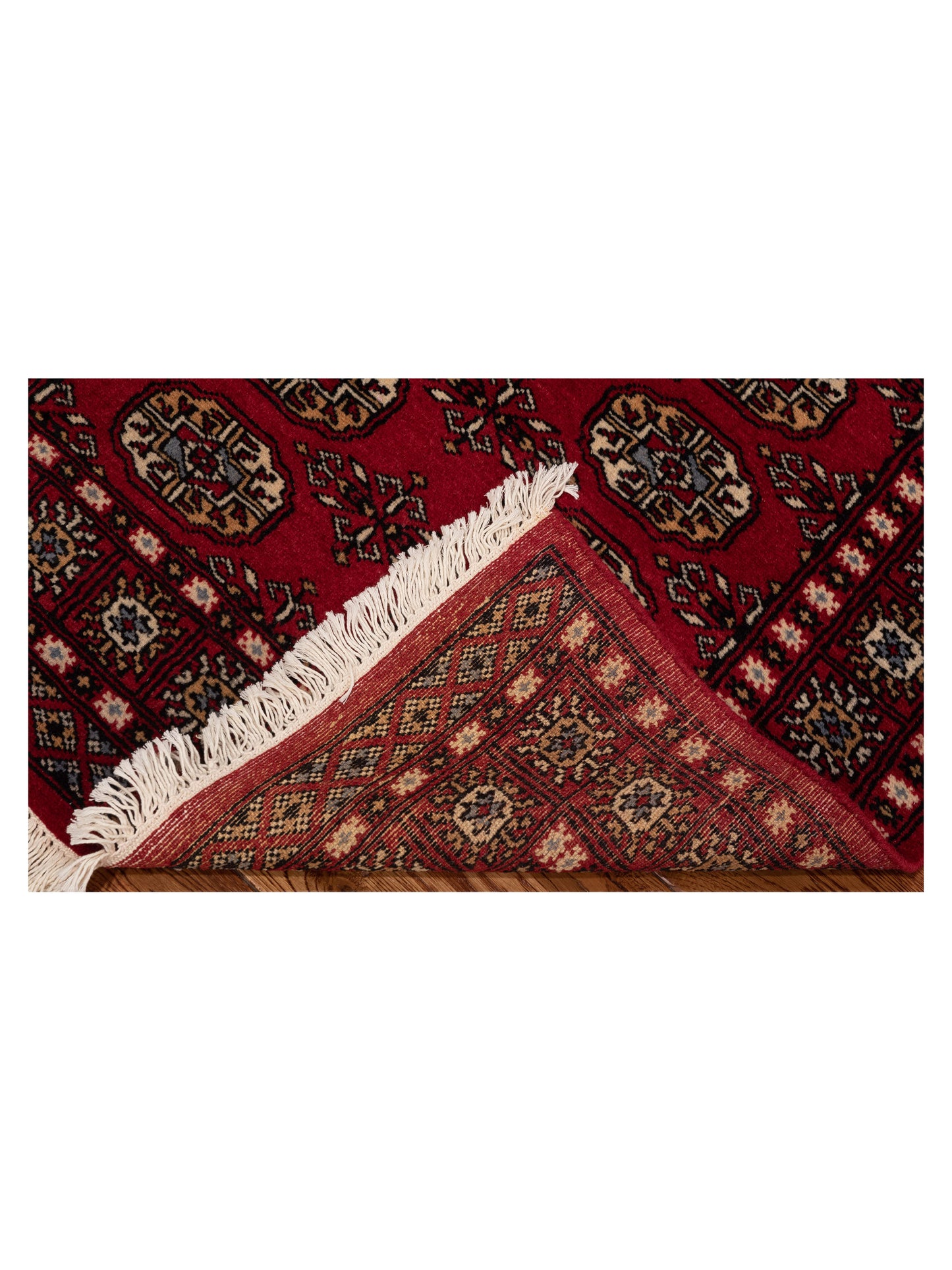 Nomad Bokhara 145575 Red Red Traditional Hand Knotted Rug