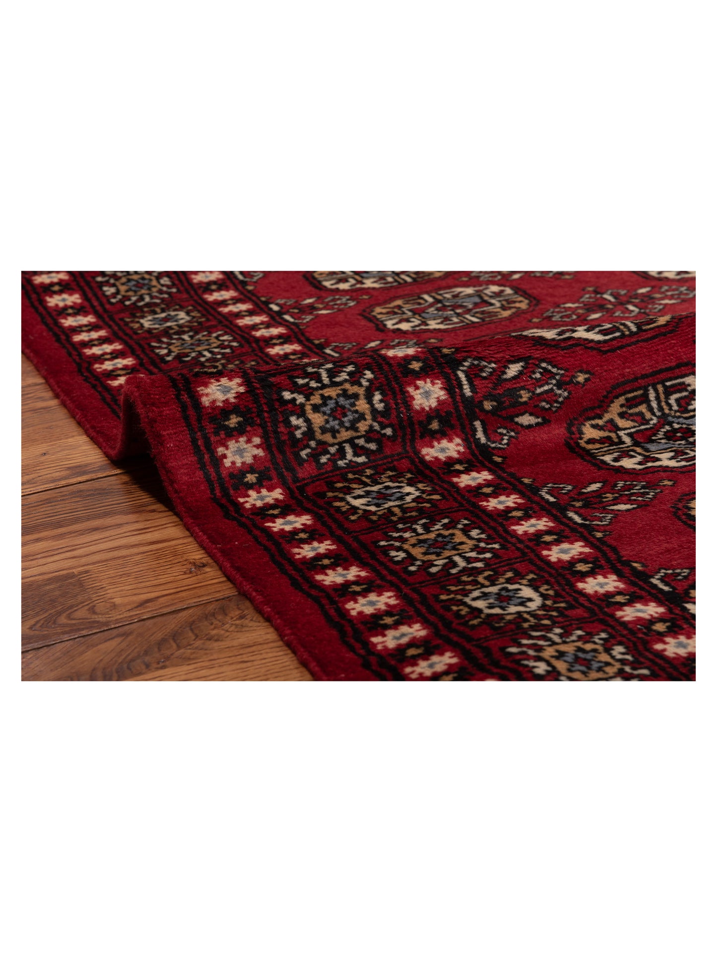 Nomad Bokhara 145575 Red Red Traditional Hand Knotted Rug