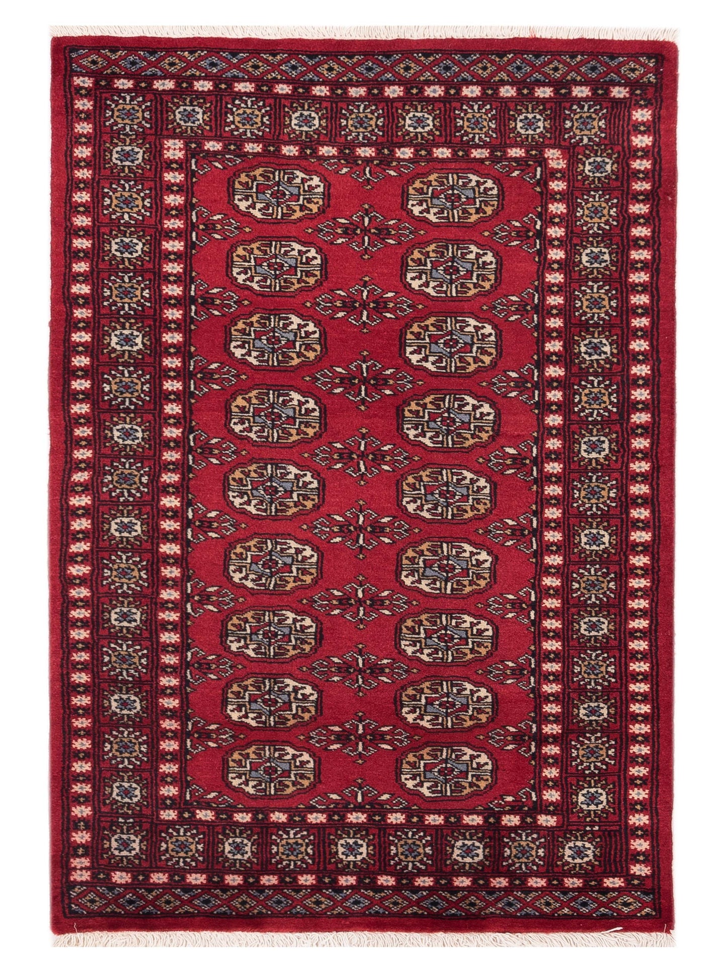 Nomad Bokhara 145575 Red Traditional Hand Knotted Rug