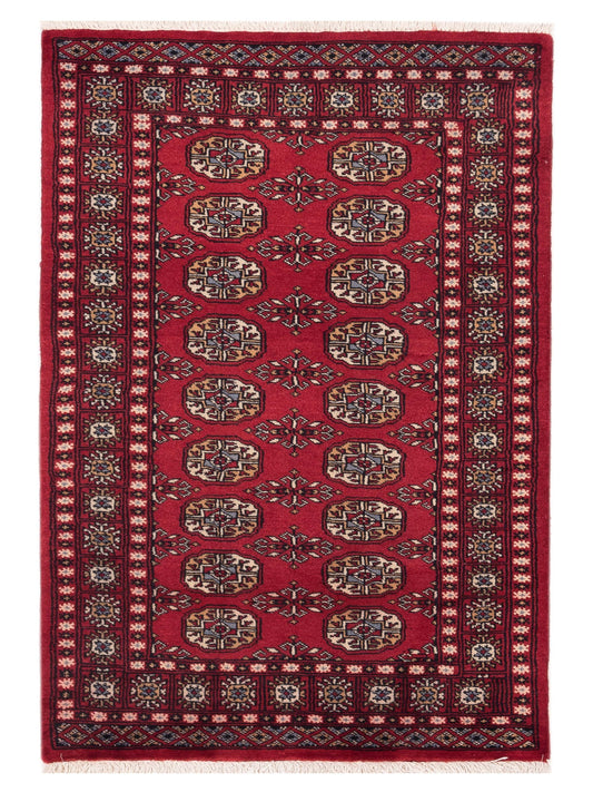 Nomad Bokhara 145575 Red Traditional Hand Knotted Rug