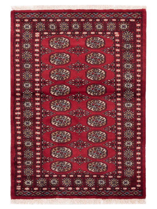 Nomad Bokhara 145577 Red Traditional Hand Knotted Rug