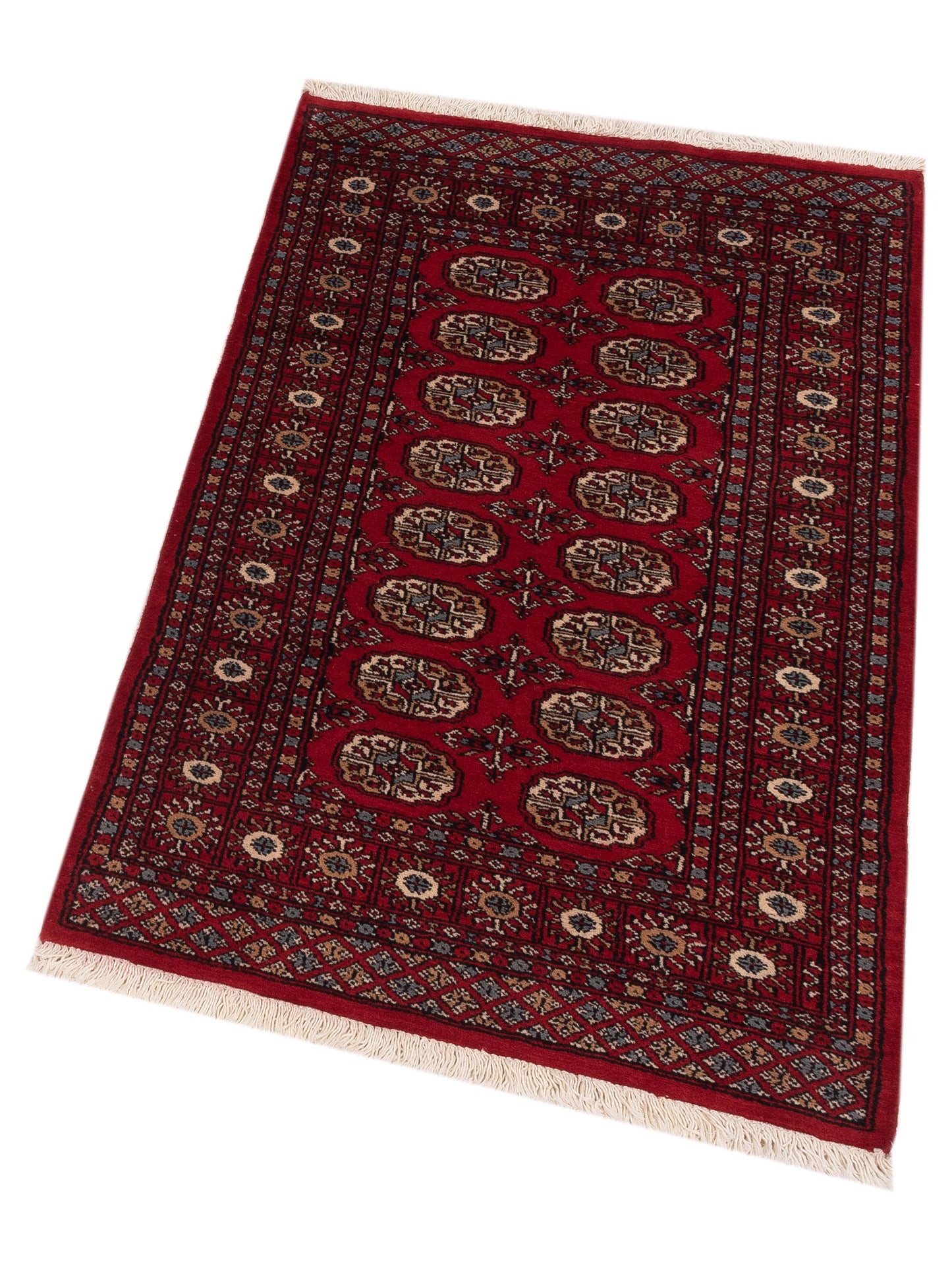 Nomad Bokhara 145579 Red Red Traditional Hand Knotted Rug