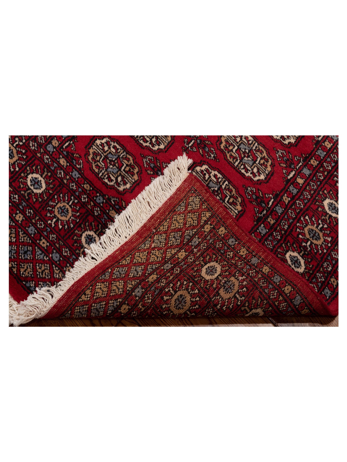 Nomad Bokhara 145579 Red Red Traditional Hand Knotted Rug