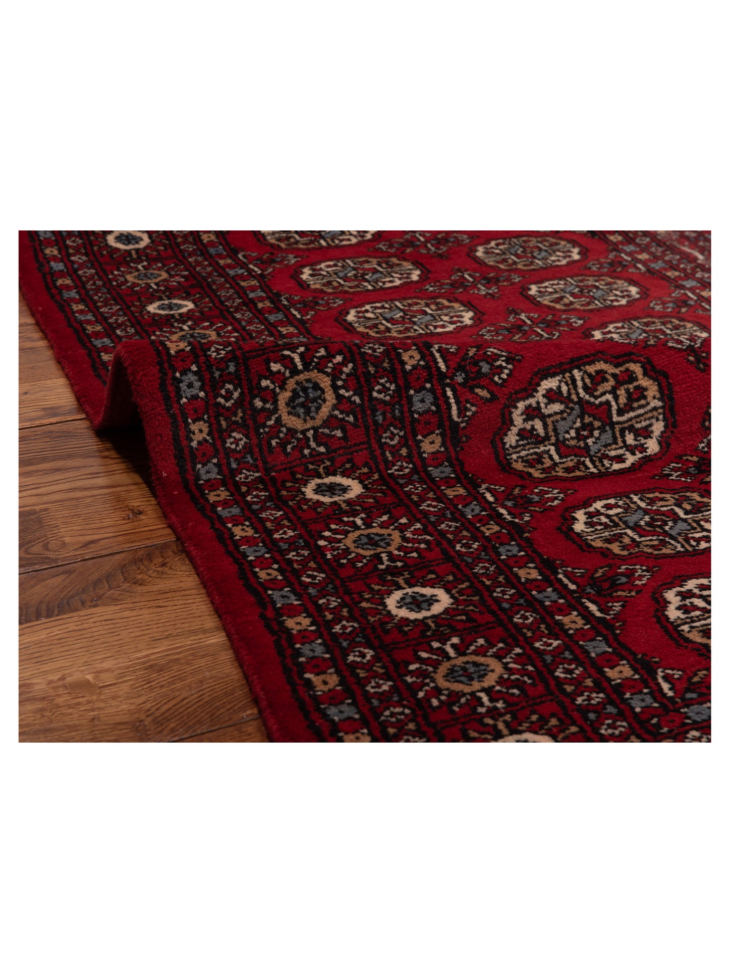 Nomad Bokhara 145579 Red Red Traditional Hand Knotted Rug