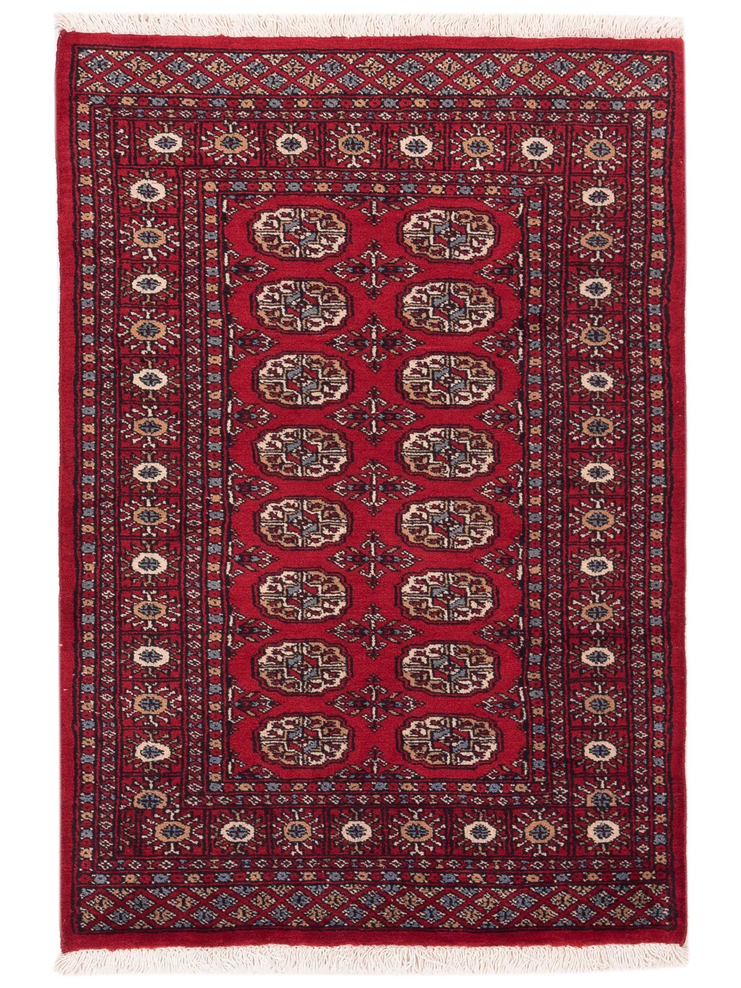 Nomad Bokhara 145579 Red Traditional Hand Knotted Rug