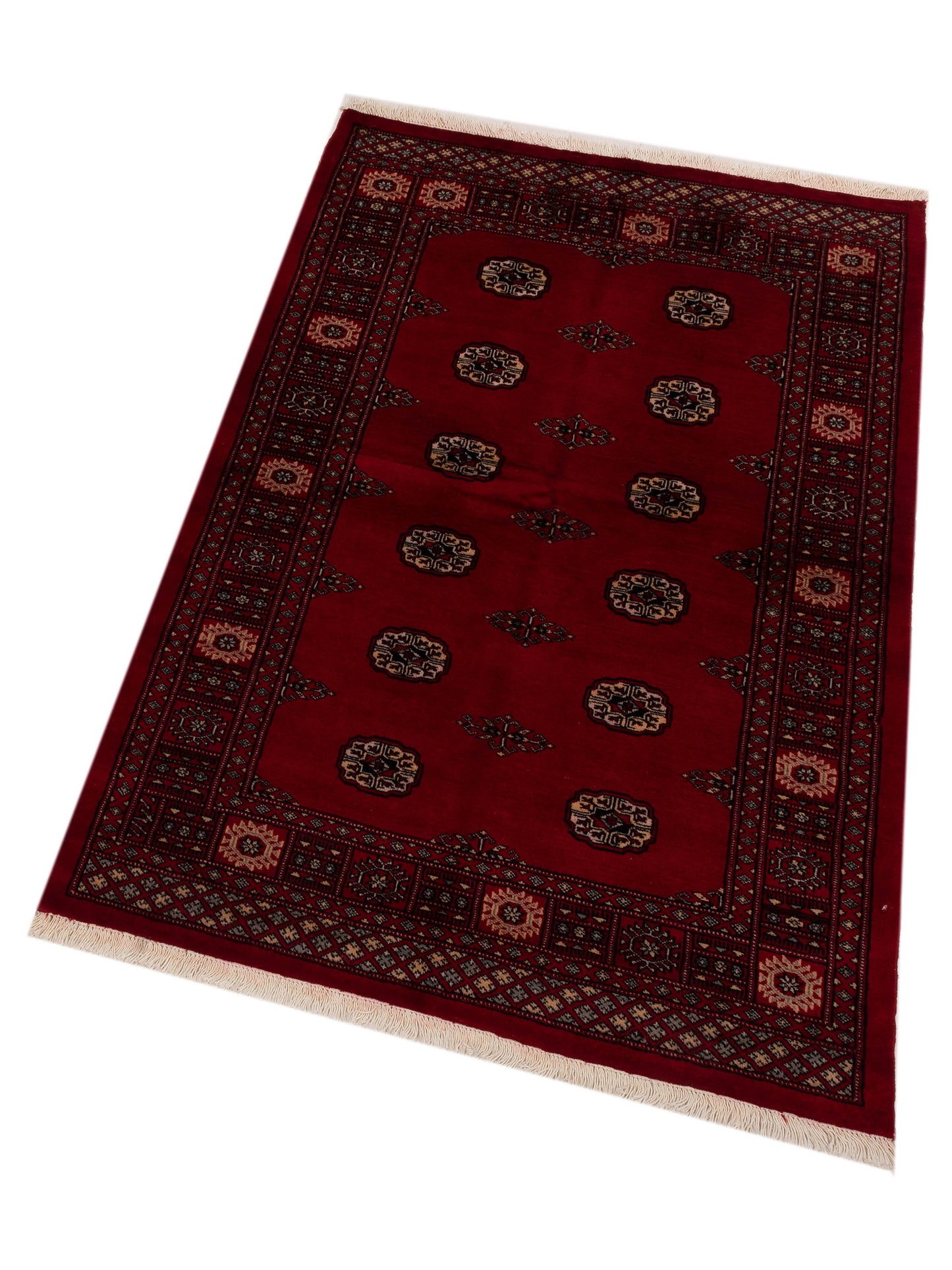 Nomad Bokhara 145581 Red Red Traditional Hand Knotted Rug