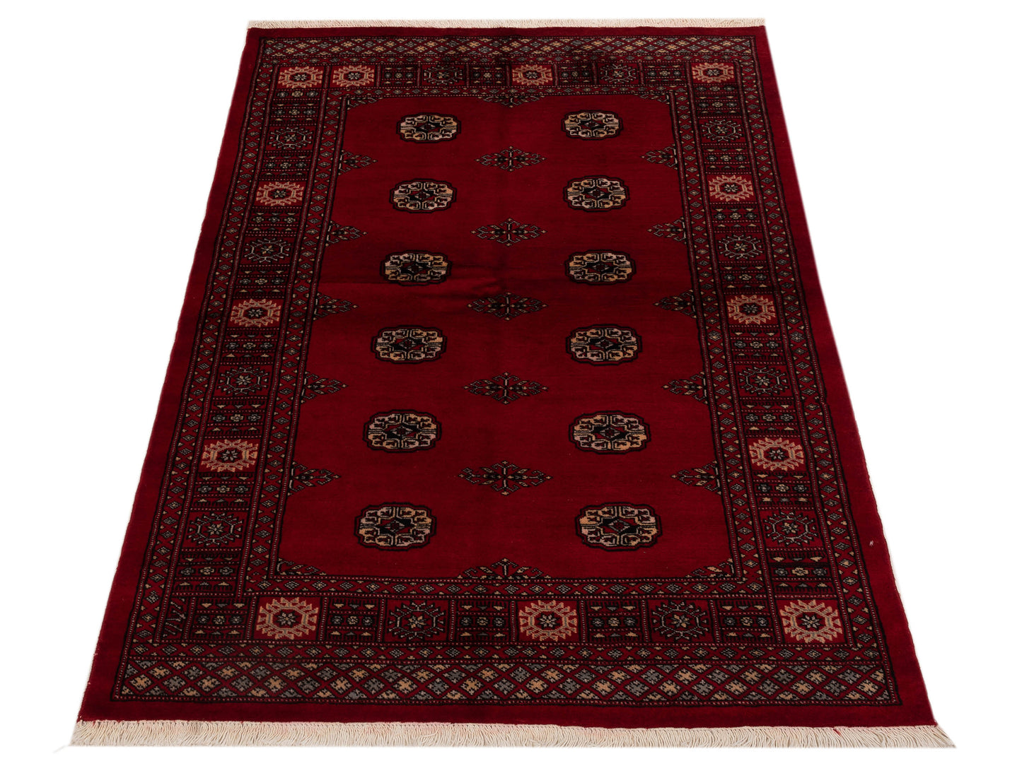 Nomad Bokhara 145581 Red Red Traditional Hand Knotted Rug