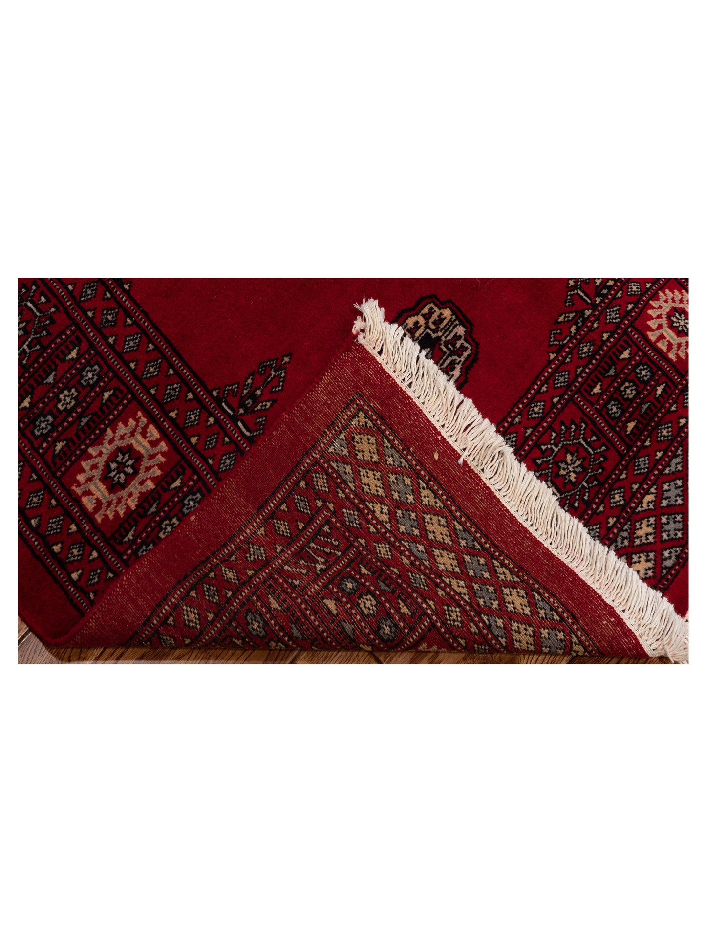 Nomad Bokhara 145581 Red Red Traditional Hand Knotted Rug