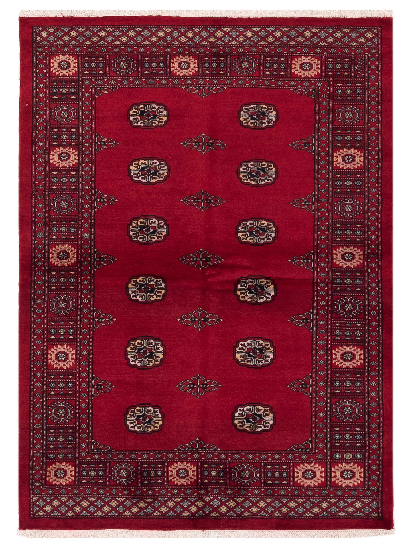 Nomad Bokhara 145581 Red Traditional Hand Knotted Rug