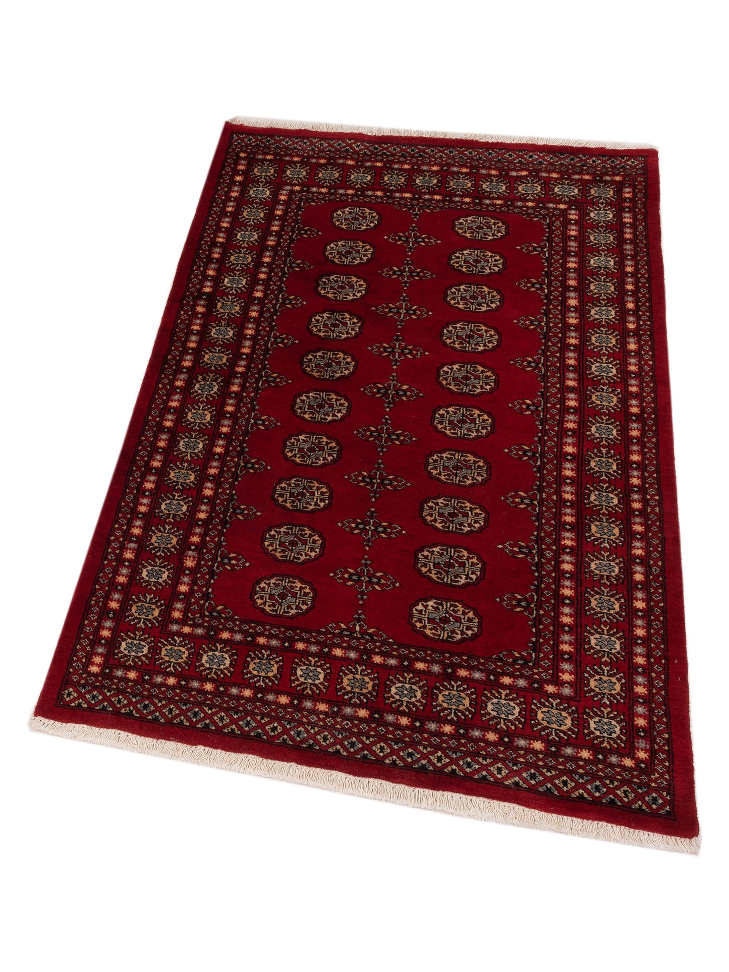 Nomad Bokhara 145591 Red Red Traditional Hand Knotted Rug