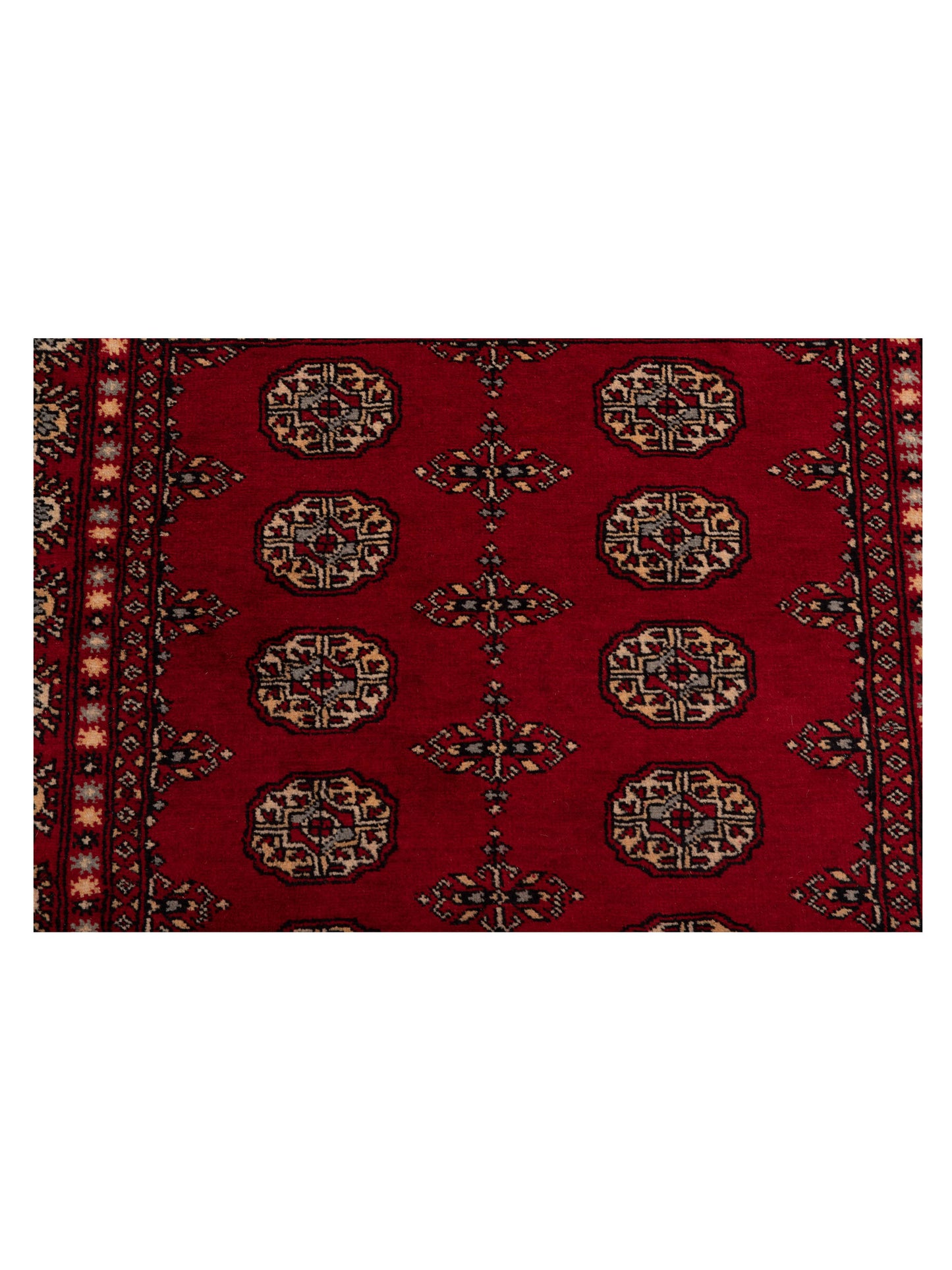 Nomad Bokhara 145591 Red Red Traditional Hand Knotted Rug