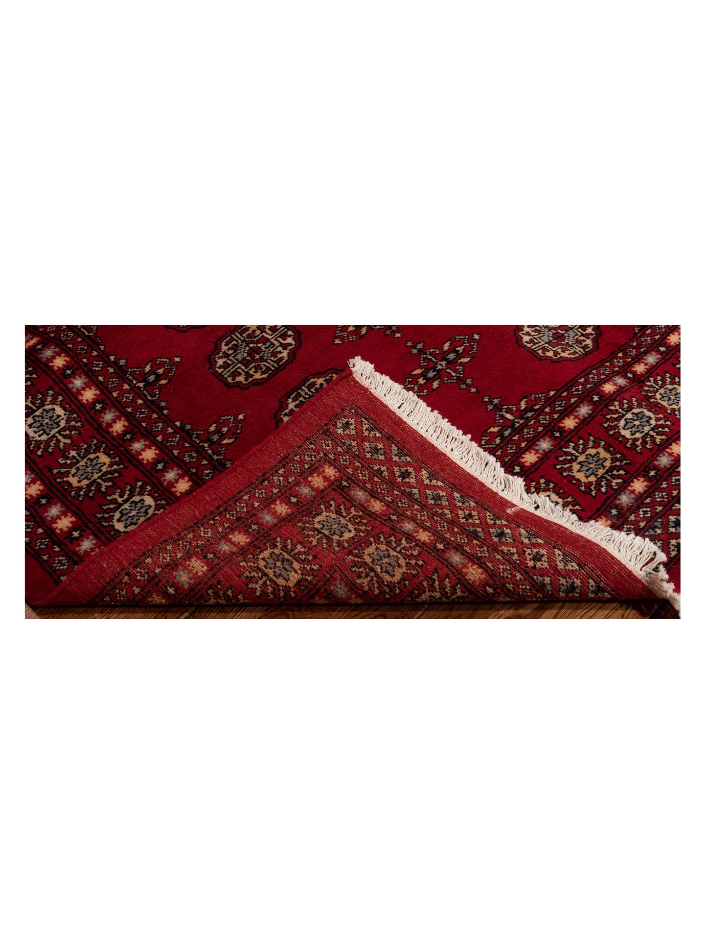 Nomad Bokhara 145591 Red Red Traditional Hand Knotted Rug