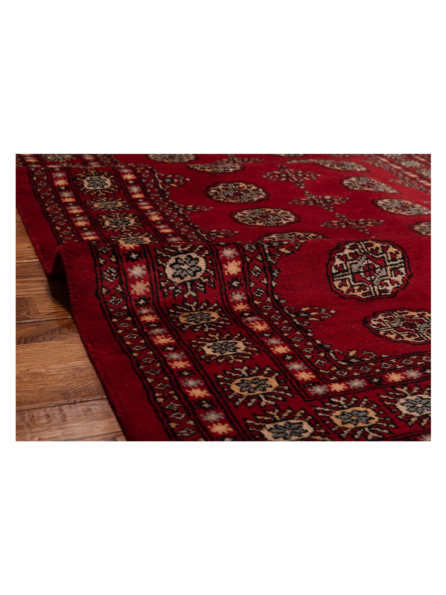 Nomad Bokhara 145591 Red Red Traditional Hand Knotted Rug