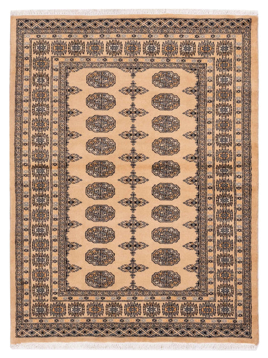 Nomad Bokhara 145596 Beige Traditional Hand Knotted Rug