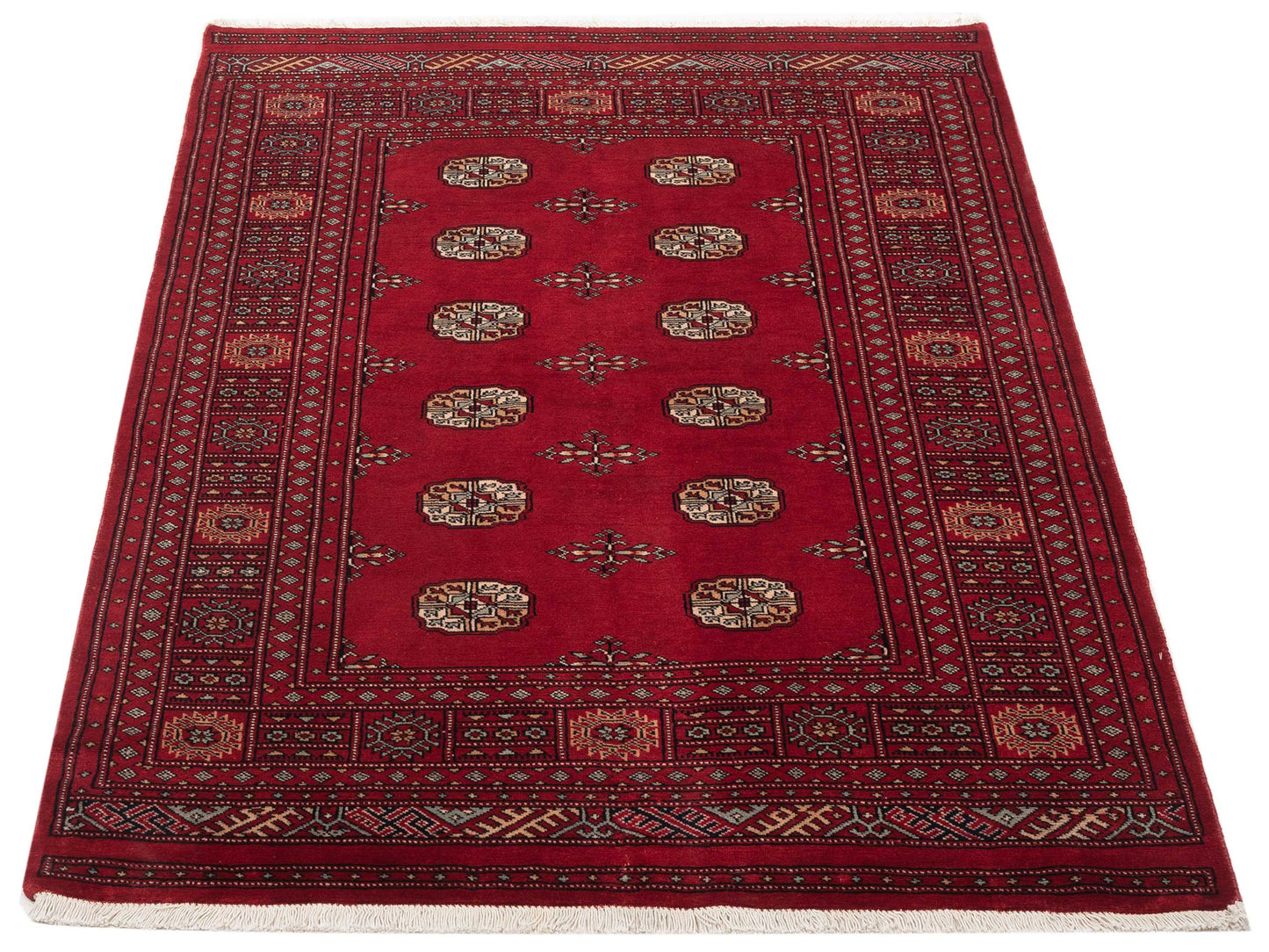 Nomad Bokhara 145604 Red Red Traditional Hand Knotted Rug