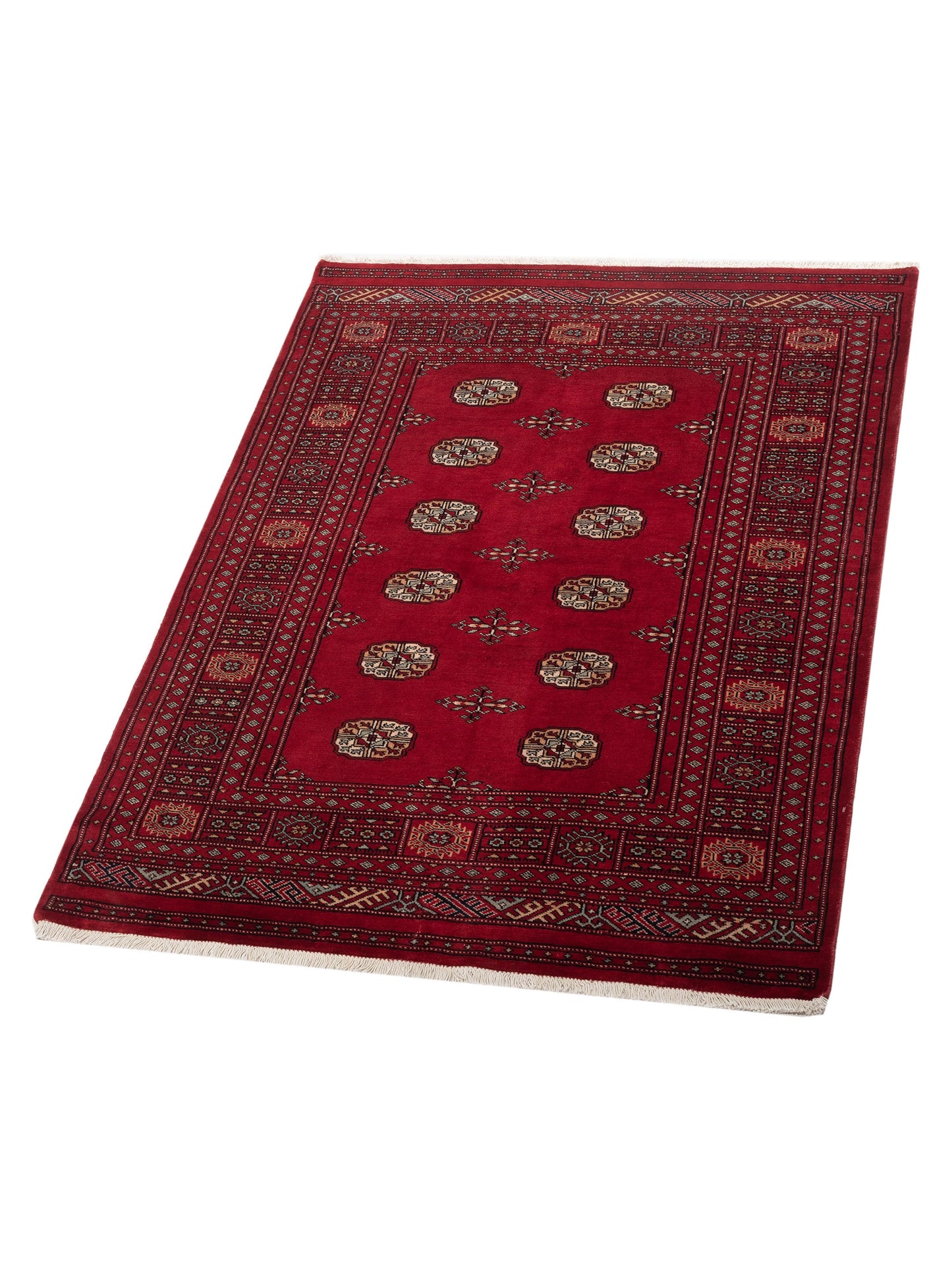 Nomad Bokhara 145604 Red Red Traditional Hand Knotted Rug