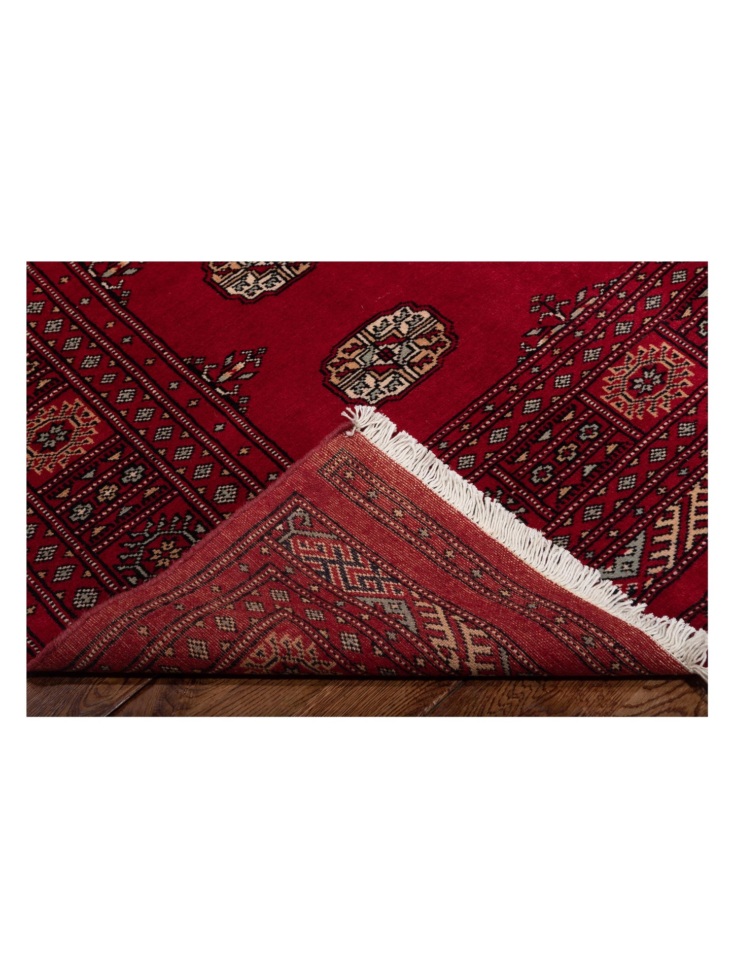 Nomad Bokhara 145604 Red Red Traditional Hand Knotted Rug