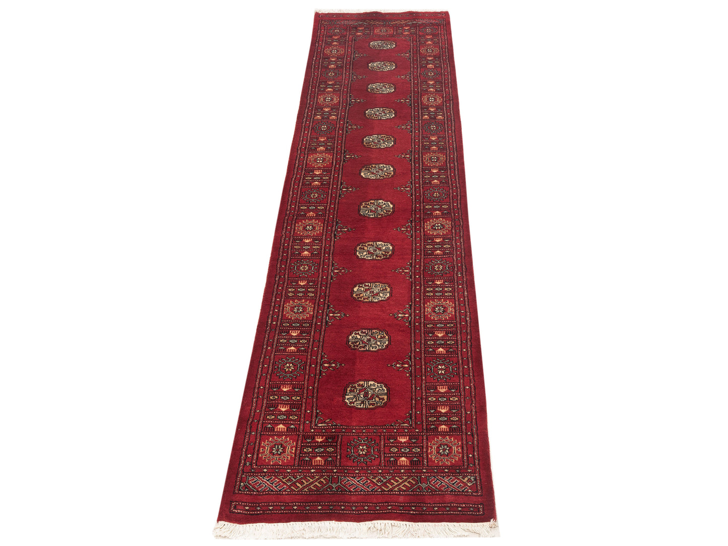 Nomad Bokhara 145621 Red Red Traditional Hand Knotted Rug