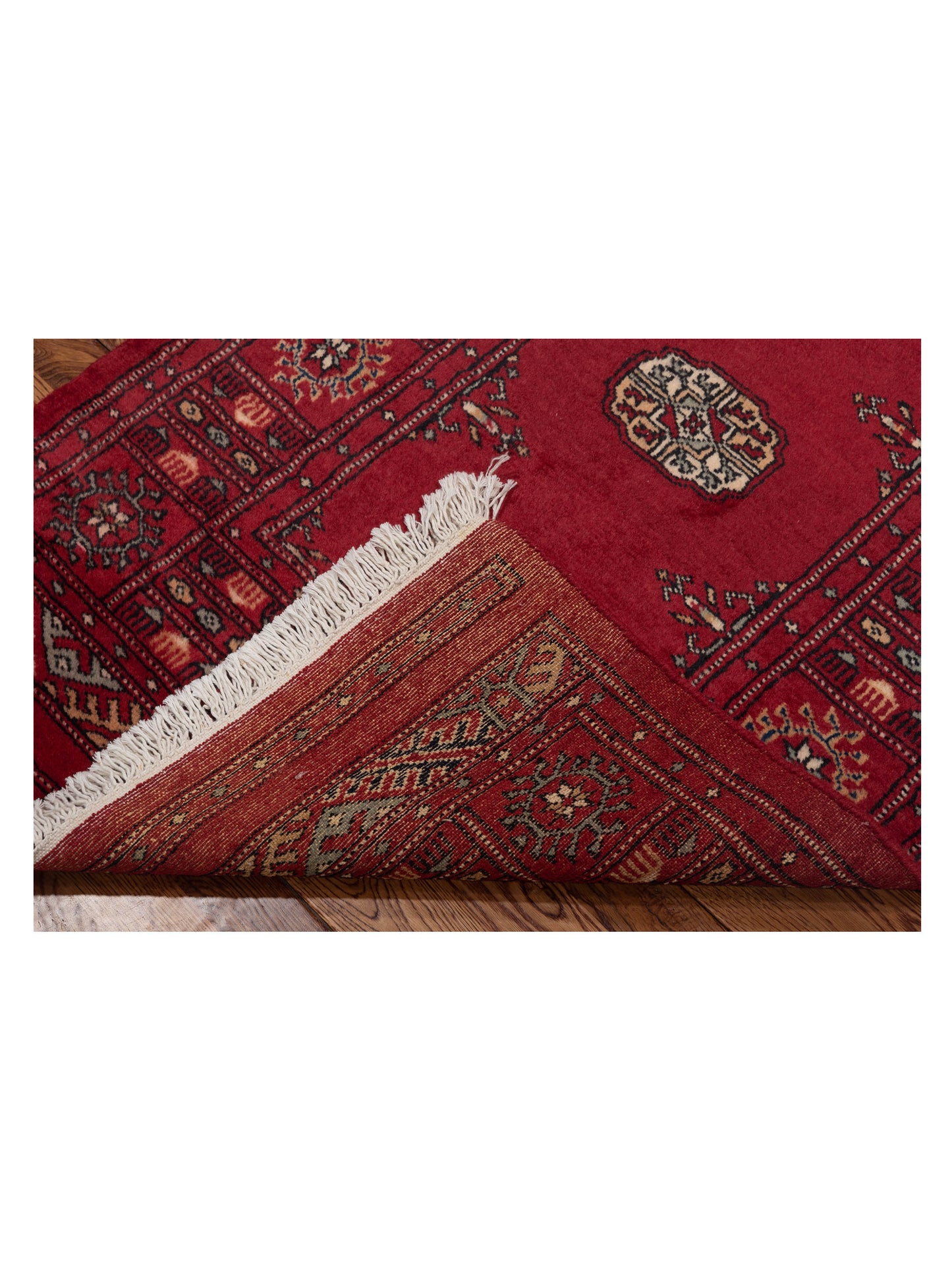 Nomad Bokhara 145621 Red Red Traditional Hand Knotted Rug