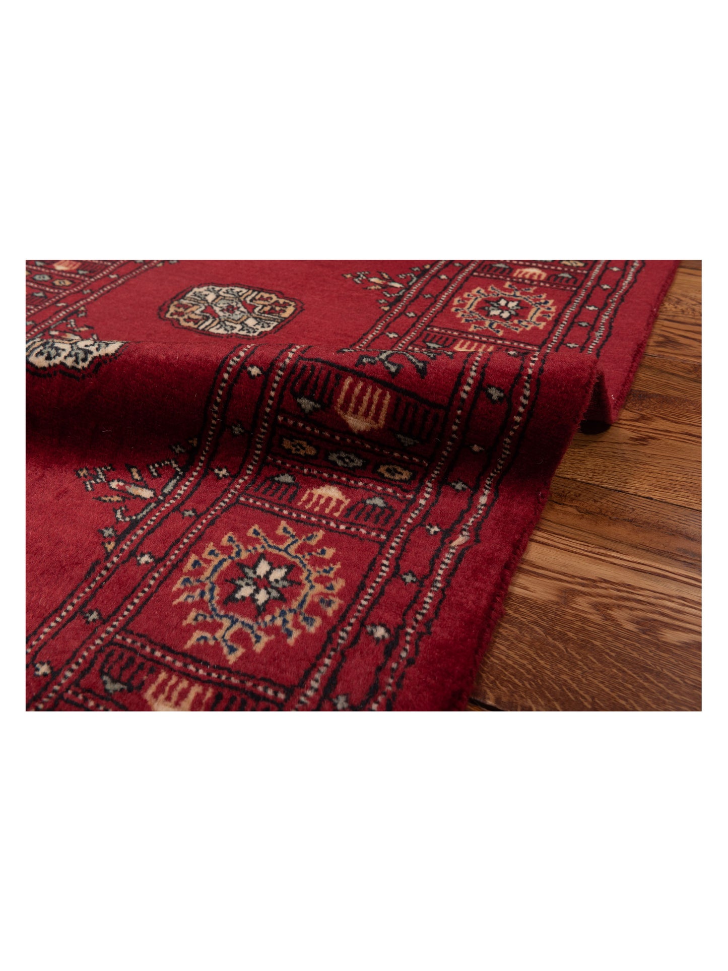 Nomad Bokhara 145621 Red Red Traditional Hand Knotted Rug