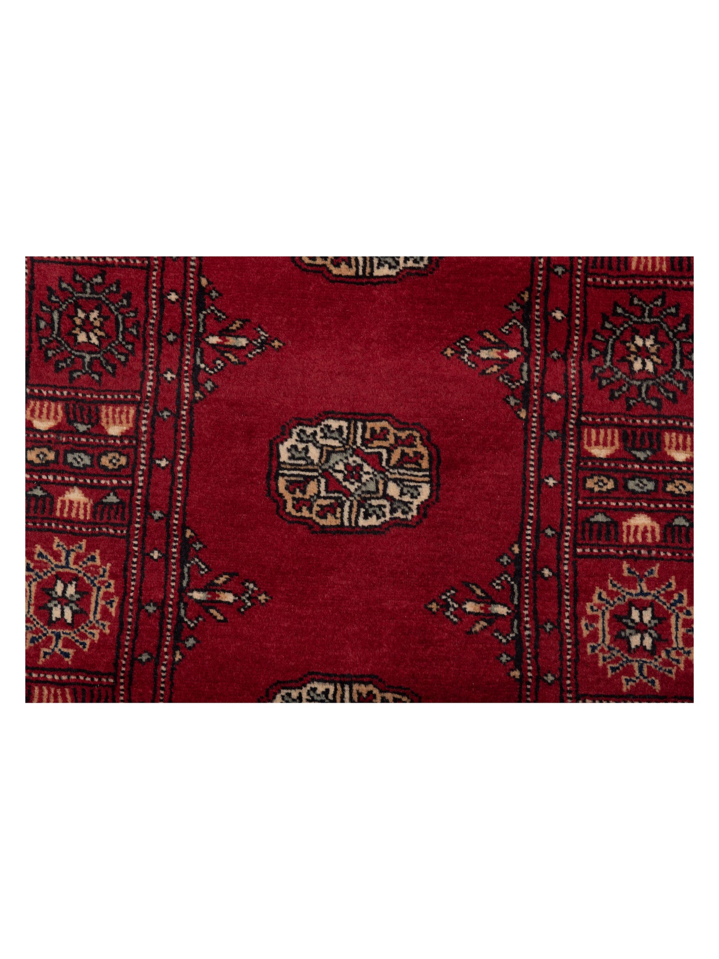 Nomad Bokhara 145621 Red Red Traditional Hand Knotted Rug