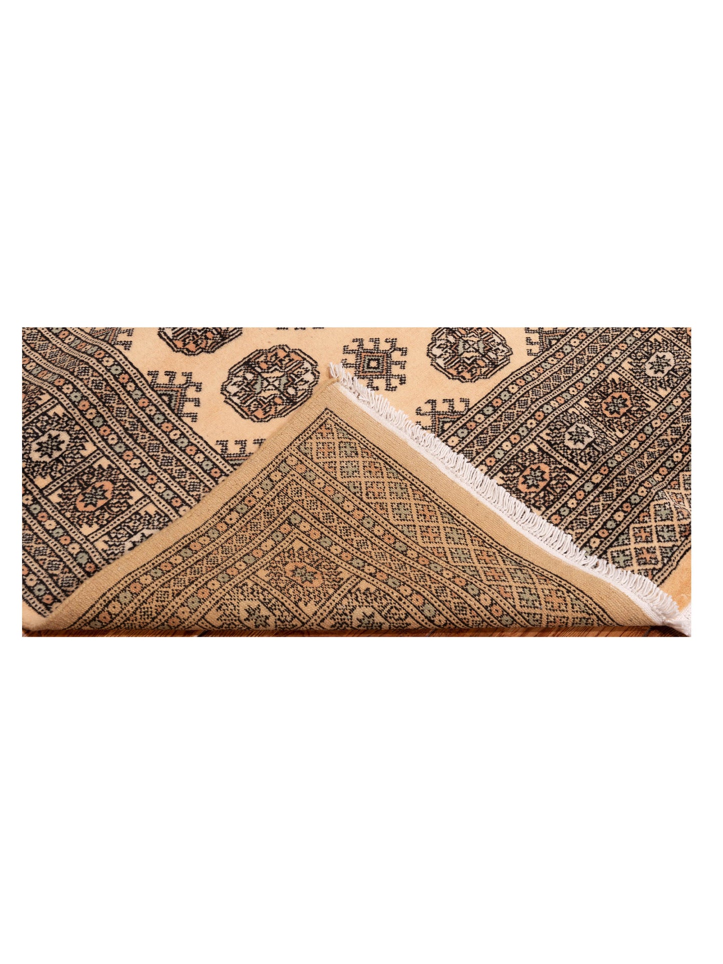 Nomad Bokhara 145646 Beige Beige Traditional Hand Knotted Rug