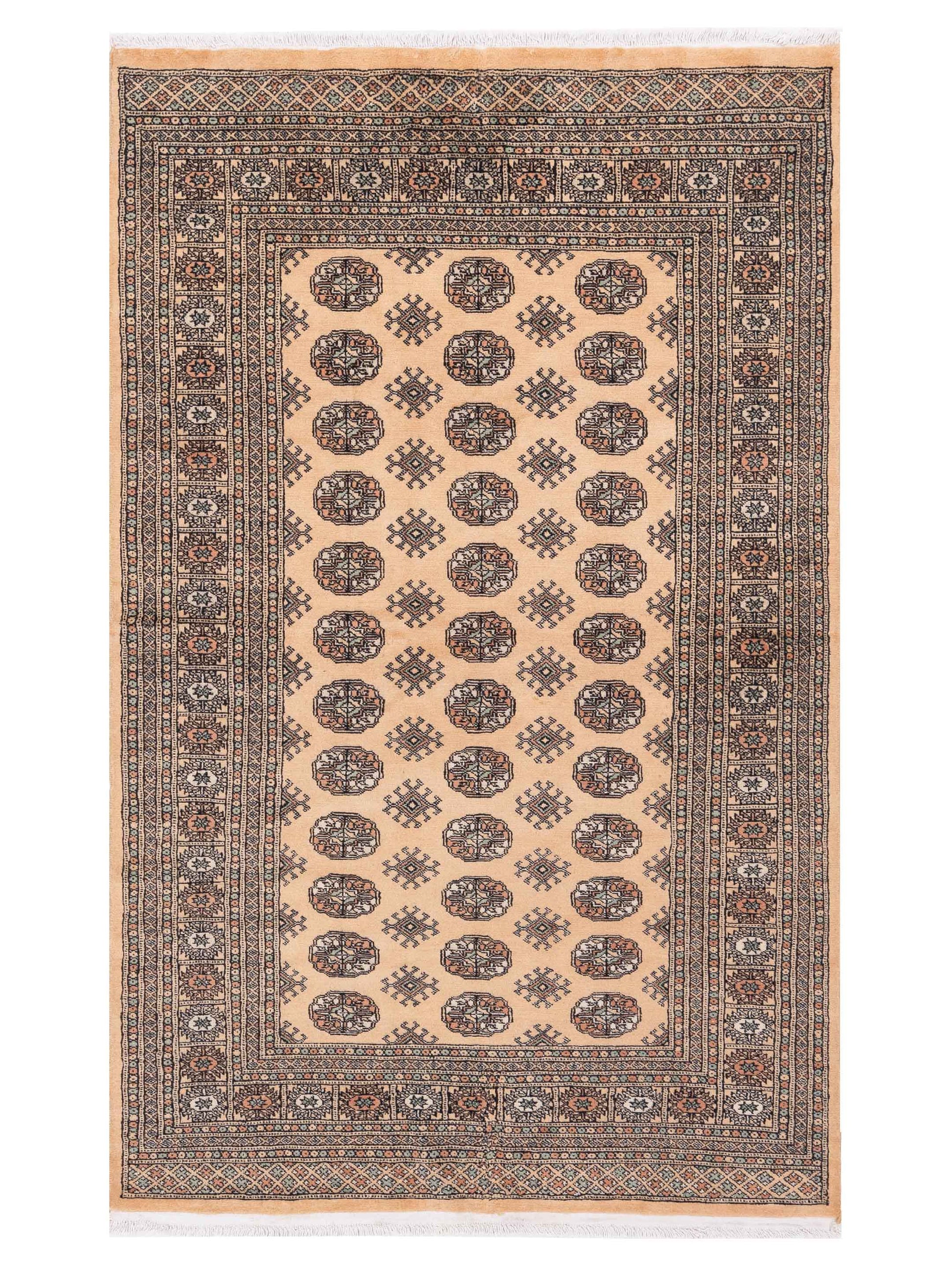 Nomad Bokhara 145646 Beige Traditional Hand Knotted Rug