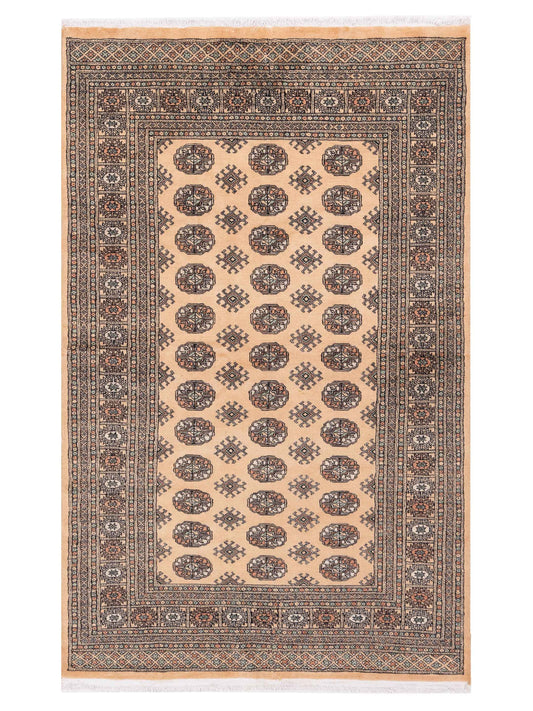 Nomad Bokhara 145646 Beige Traditional Hand Knotted Rug