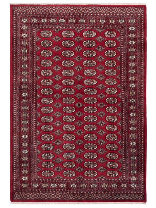 Nomad Bokhara 145650 Red Traditional Hand Knotted Rug