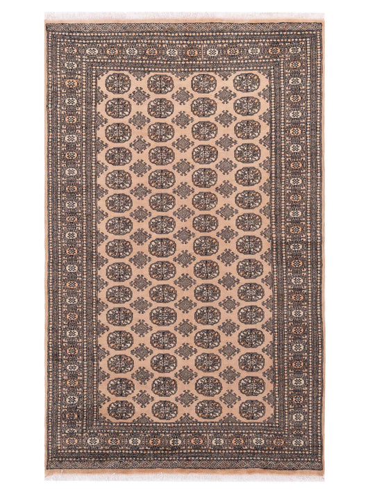 Nomad Bokhara 145653 Beige Traditional Hand Knotted Rug