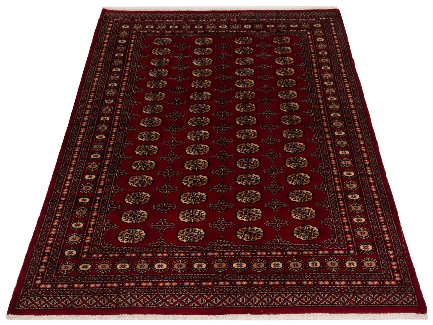 Nomad Bokhara 145661 Red Red Traditional Hand Knotted Rug - 6x9