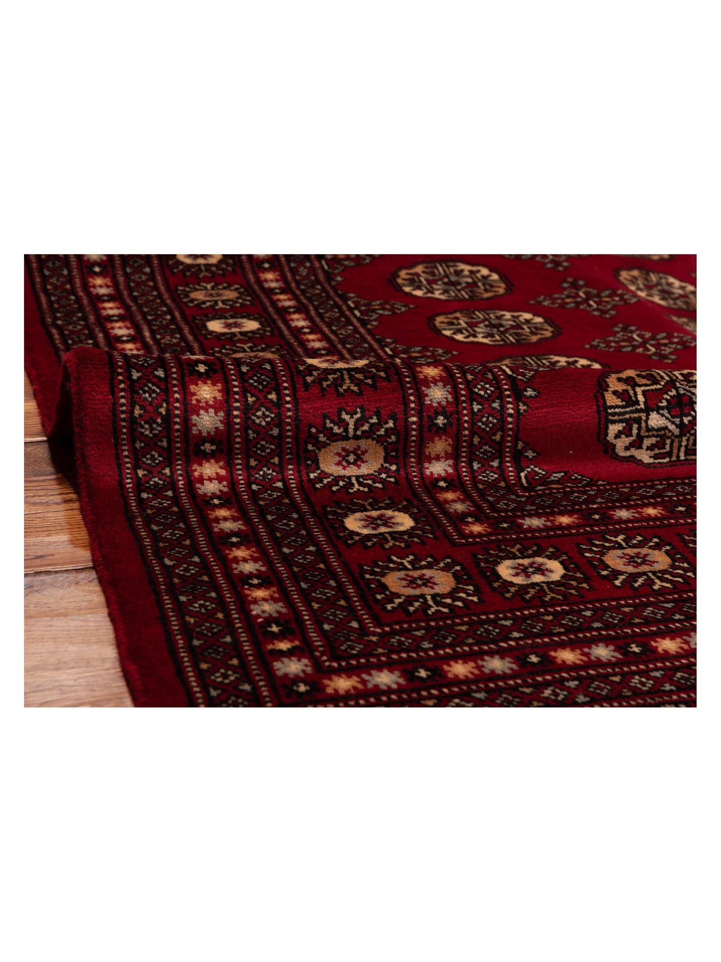 Nomad Bokhara 145661 Red Red Traditional Hand Knotted Rug - 6x9