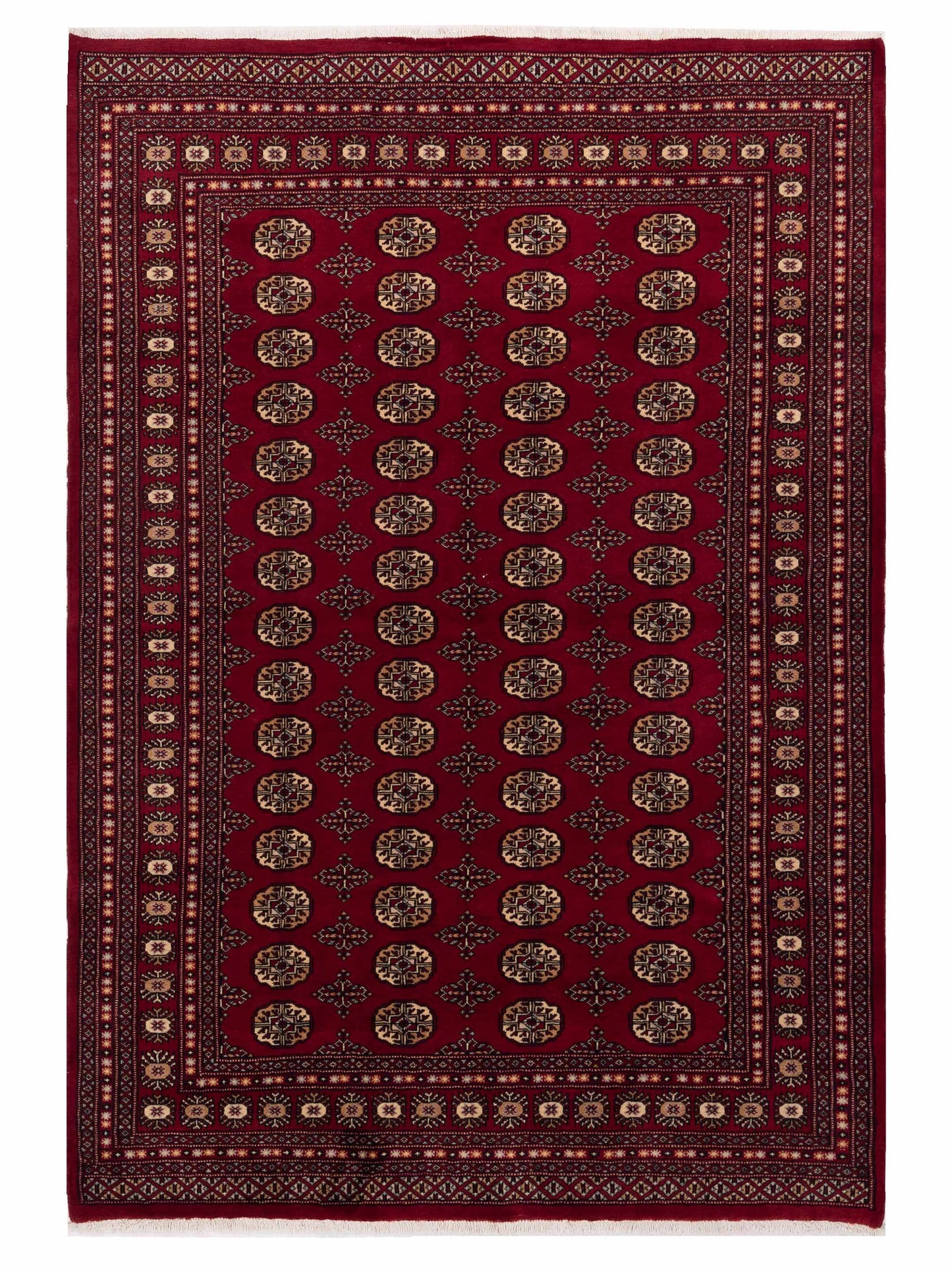 Nomad Bokhara 145661 Red Traditional Hand Knotted Rug