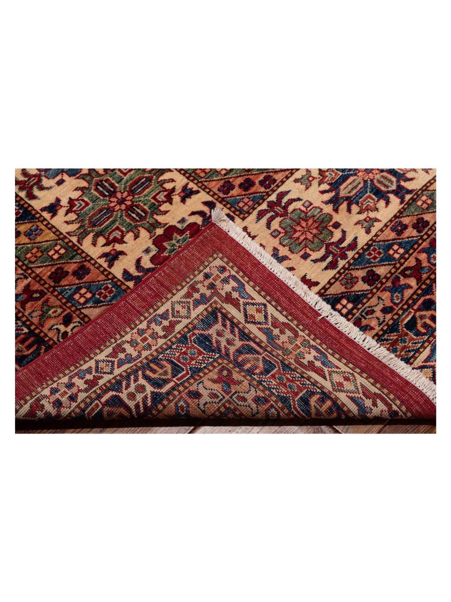 Nomad Kars 145991 Red Ivory Tribal Hand Knotted Rug