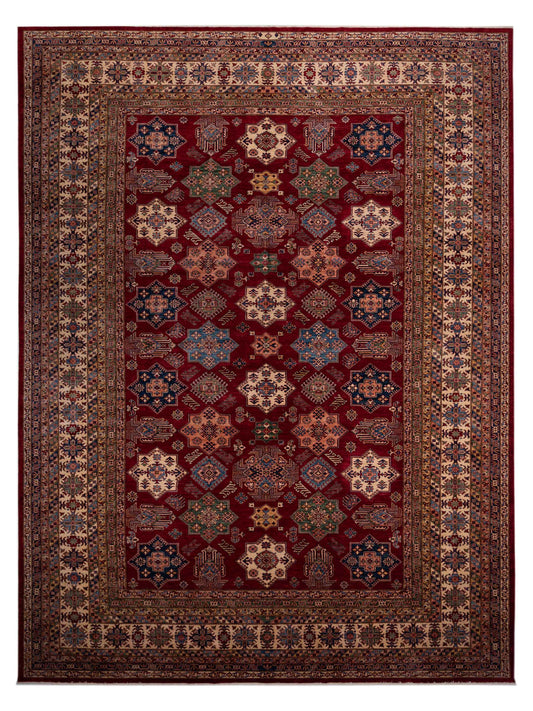 Nomad Kars 145991 Red Tribal Hand Knotted Rug