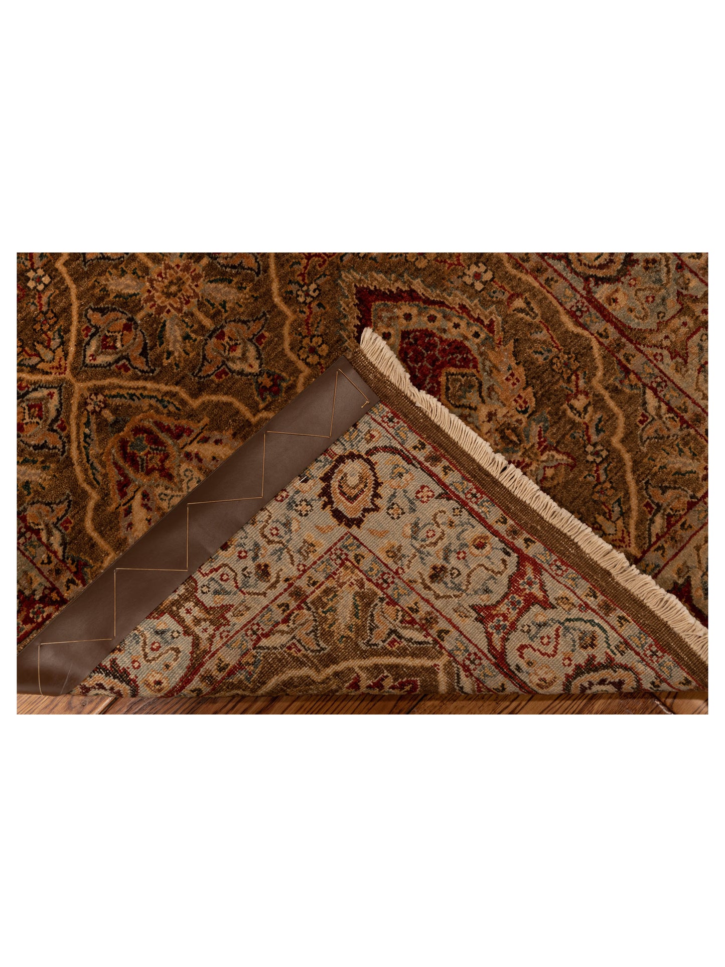 Pasha Firuze Simla Brown Light Blue Traditional Hand Knotted Rug