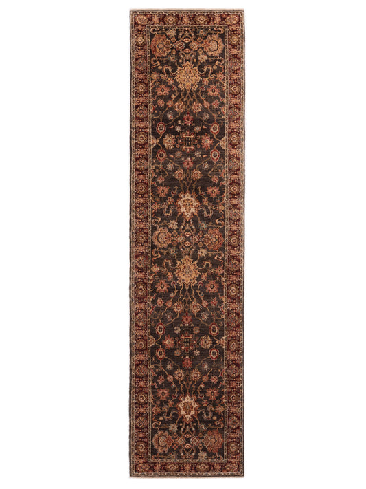 Pasha Firuze Lidya Charcoal Traditional Hand Knotted Rug